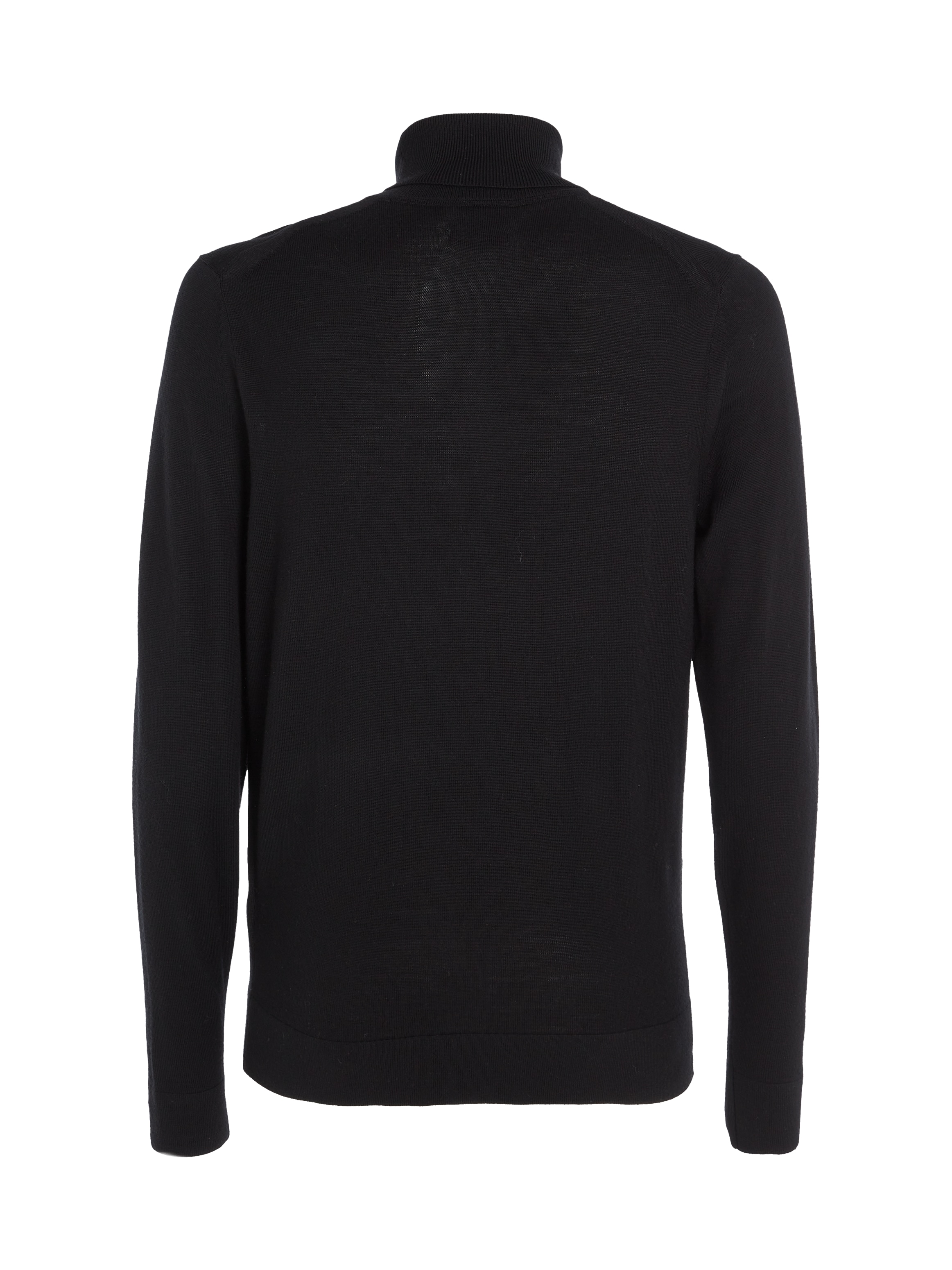 Calvin Klein Rollkragenpullover »SUPERIOR WOOL TURTLE NECK«, mit Logostickerei