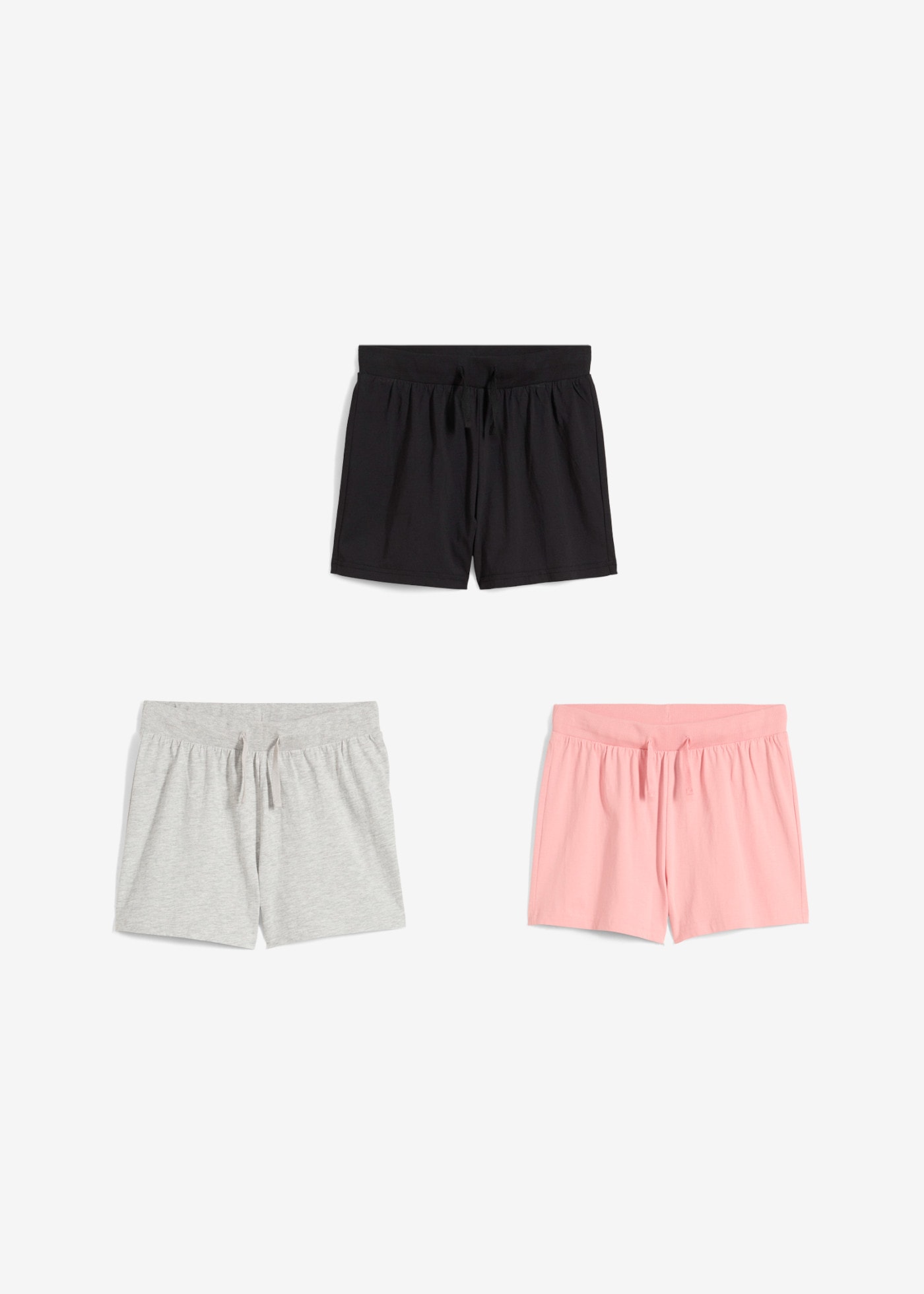 Image of bonprix Shorts 3er Pack, Regular Fit, aus Baumwolle, verschiedene Grössen erhältlich