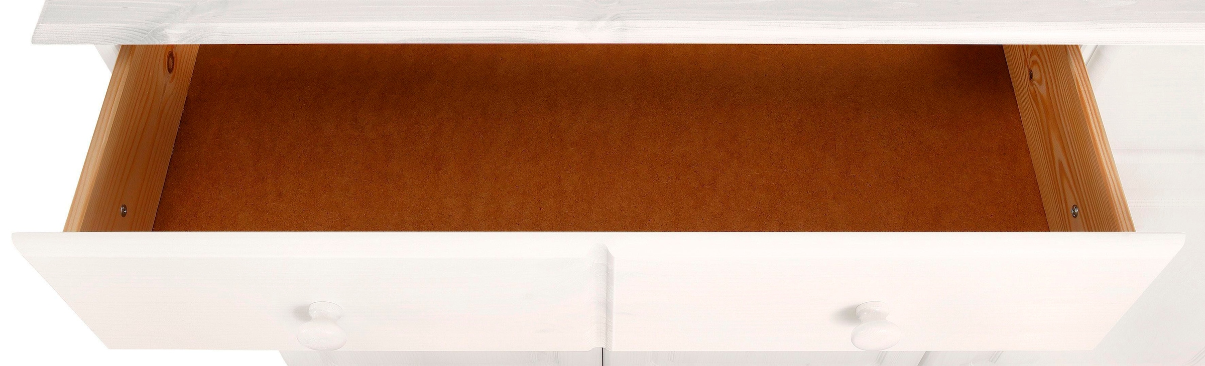 Home affaire Sideboard »Mette«, Kommode mit gefrästen, kugelförmigen Füssen, Breite 120 cm
