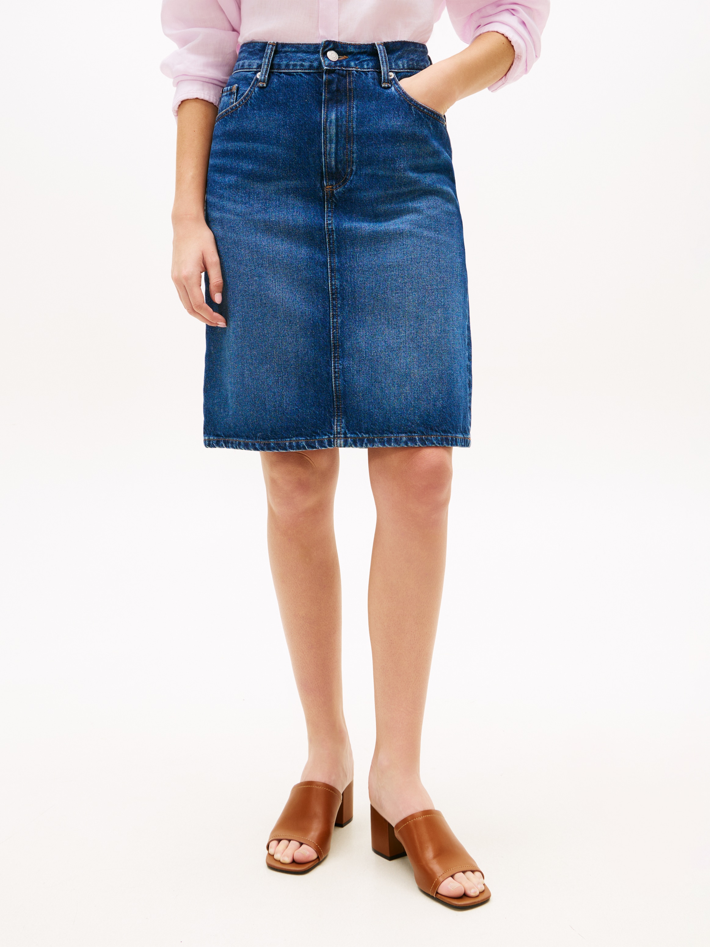 Image of Tommy Hilfiger Jeansrock "DNM NEW DOREEN KNEE SKIRT RW" mit 5-Pocket-Design