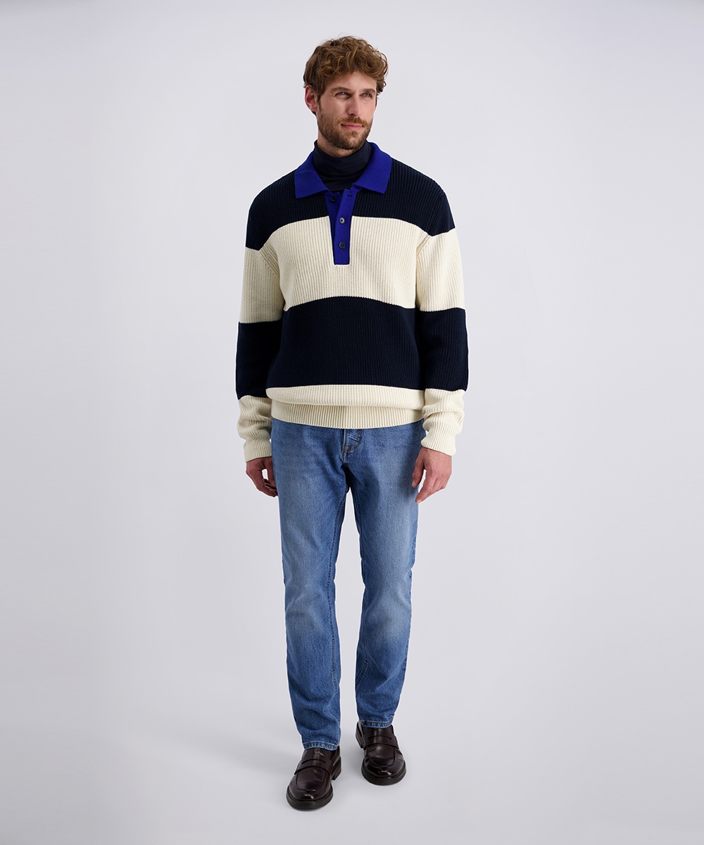 Pierre Cardin Strickpullover mit Polokragen