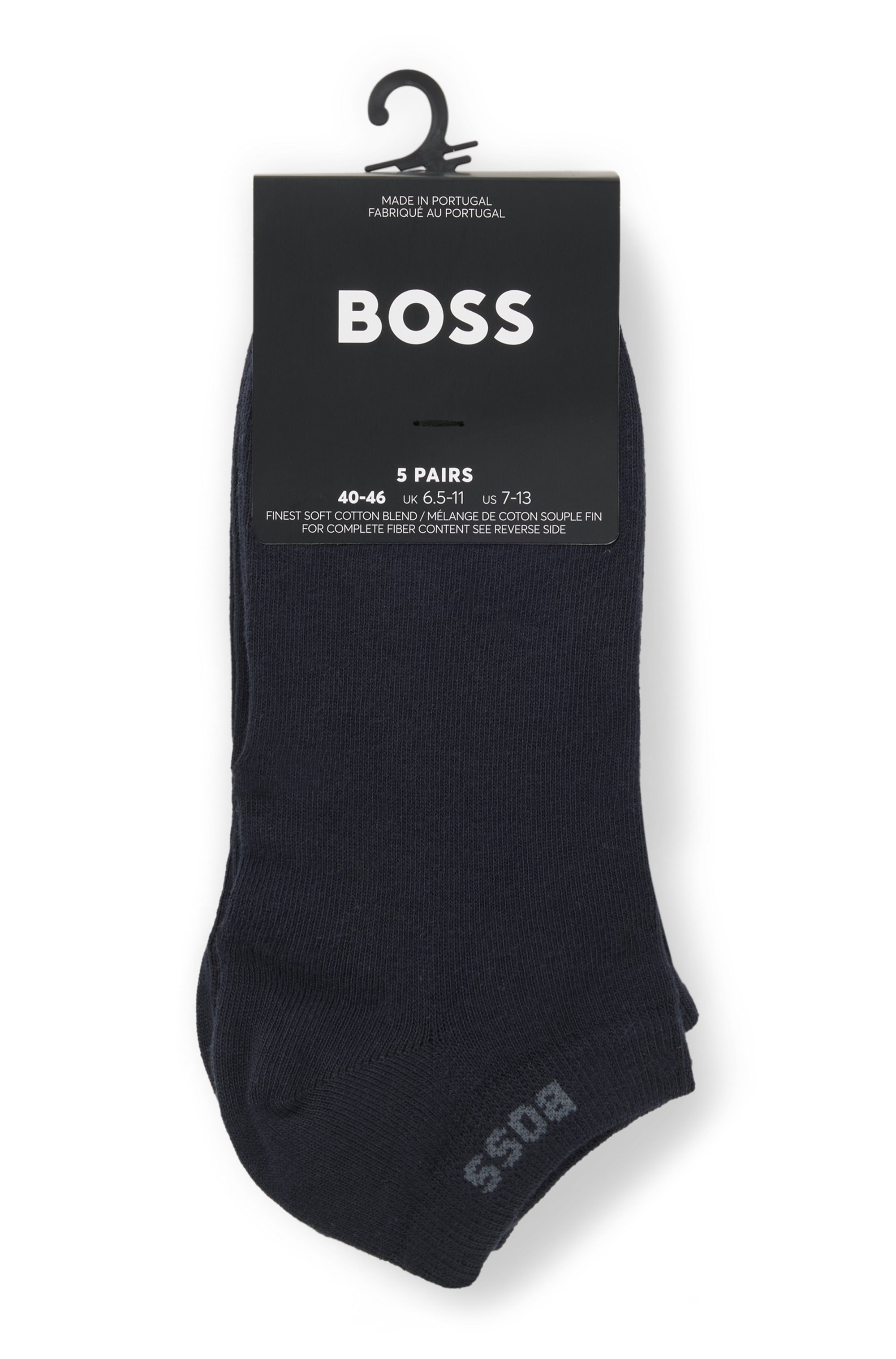 BOSS Sneakersocken »5P AS Uni CC« Packung, 5 Stk. tlg. mit BOSS Label