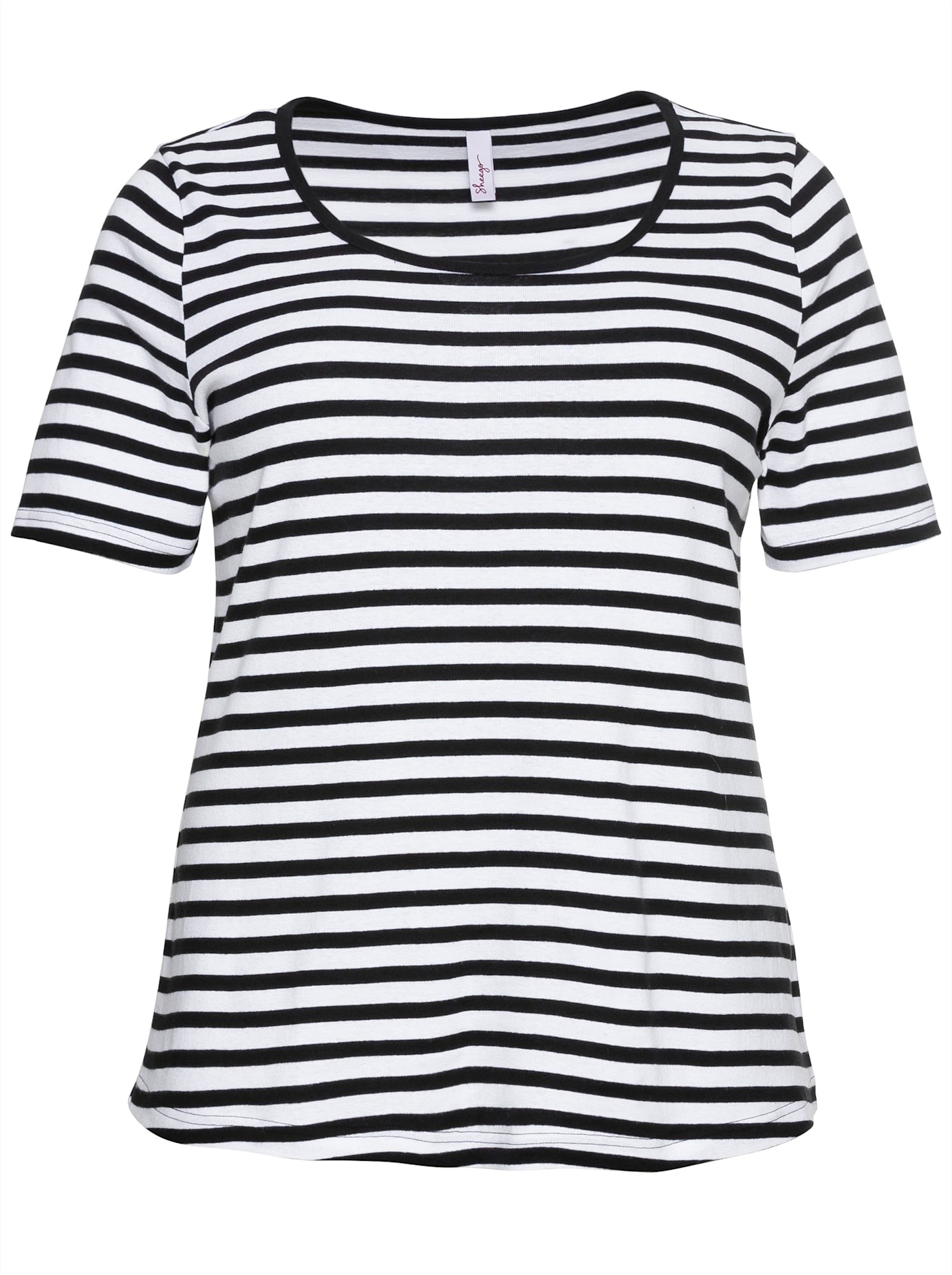 Sheego Kurzarmshirt »T-Shirt«, (1 tlg.)