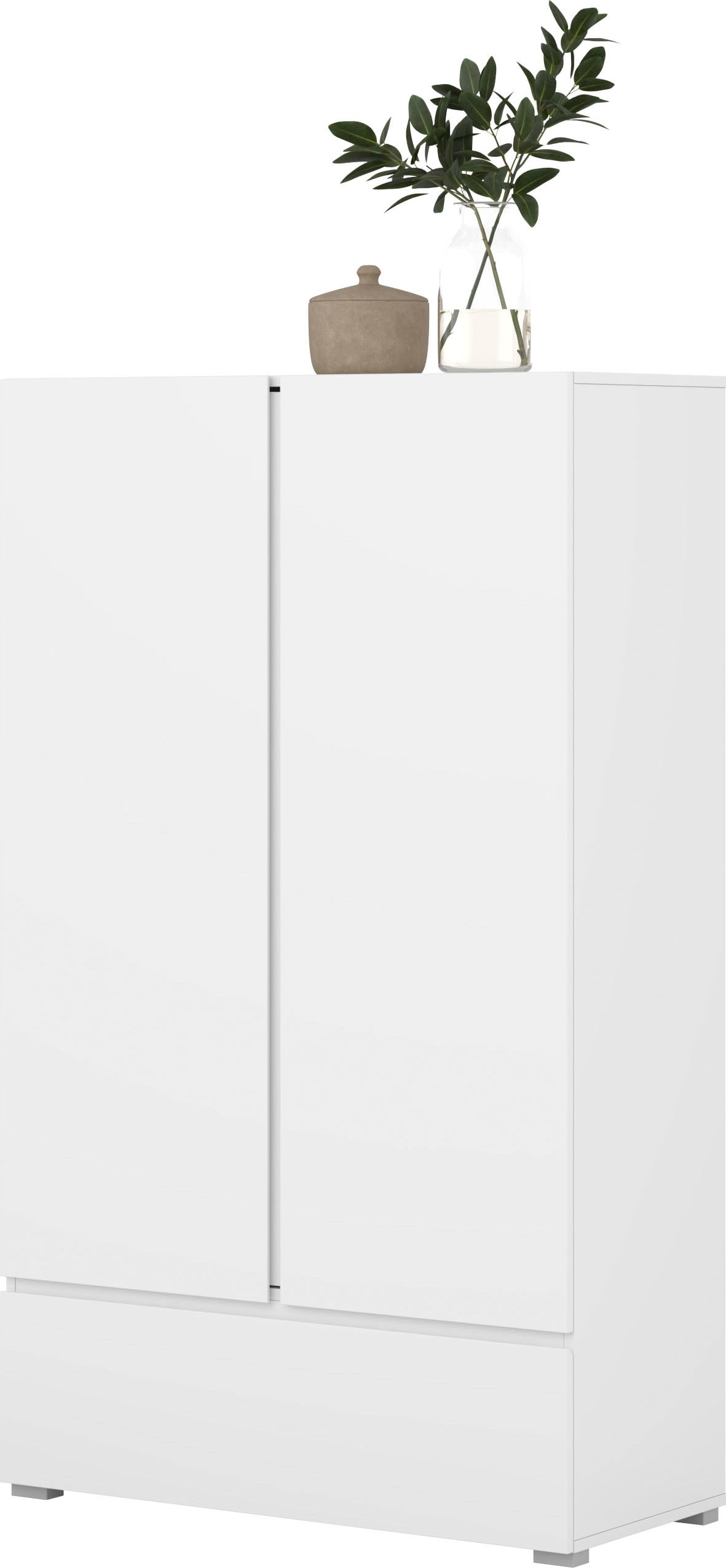 GOODproduct Armoire multi-usages »Metric,Breite 89 cm, Highboard, Universalschrank, Garderobe« armoire à linge avec beaucoup de rangement, étagères réglables