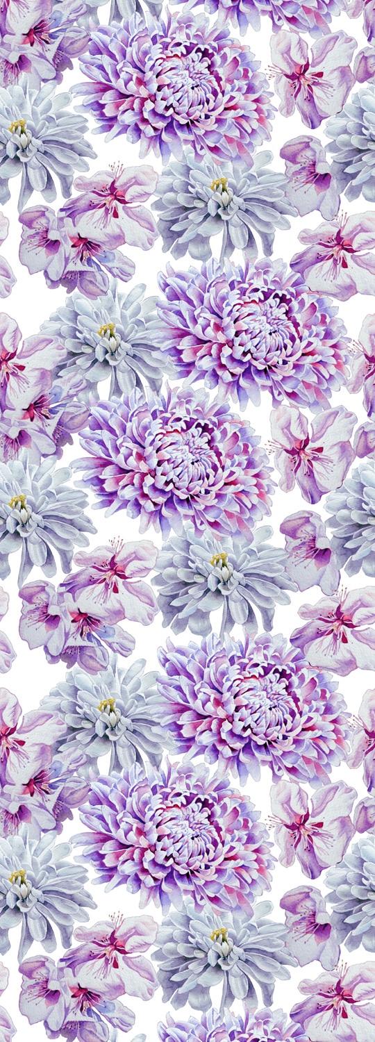 Image of queence Vinyltapete "Mats" Motiv bedruckt botanisch floral gemustert natürlich glatt 90x250cm, selbstklebend, kinderleichte Anbringung, Sticker