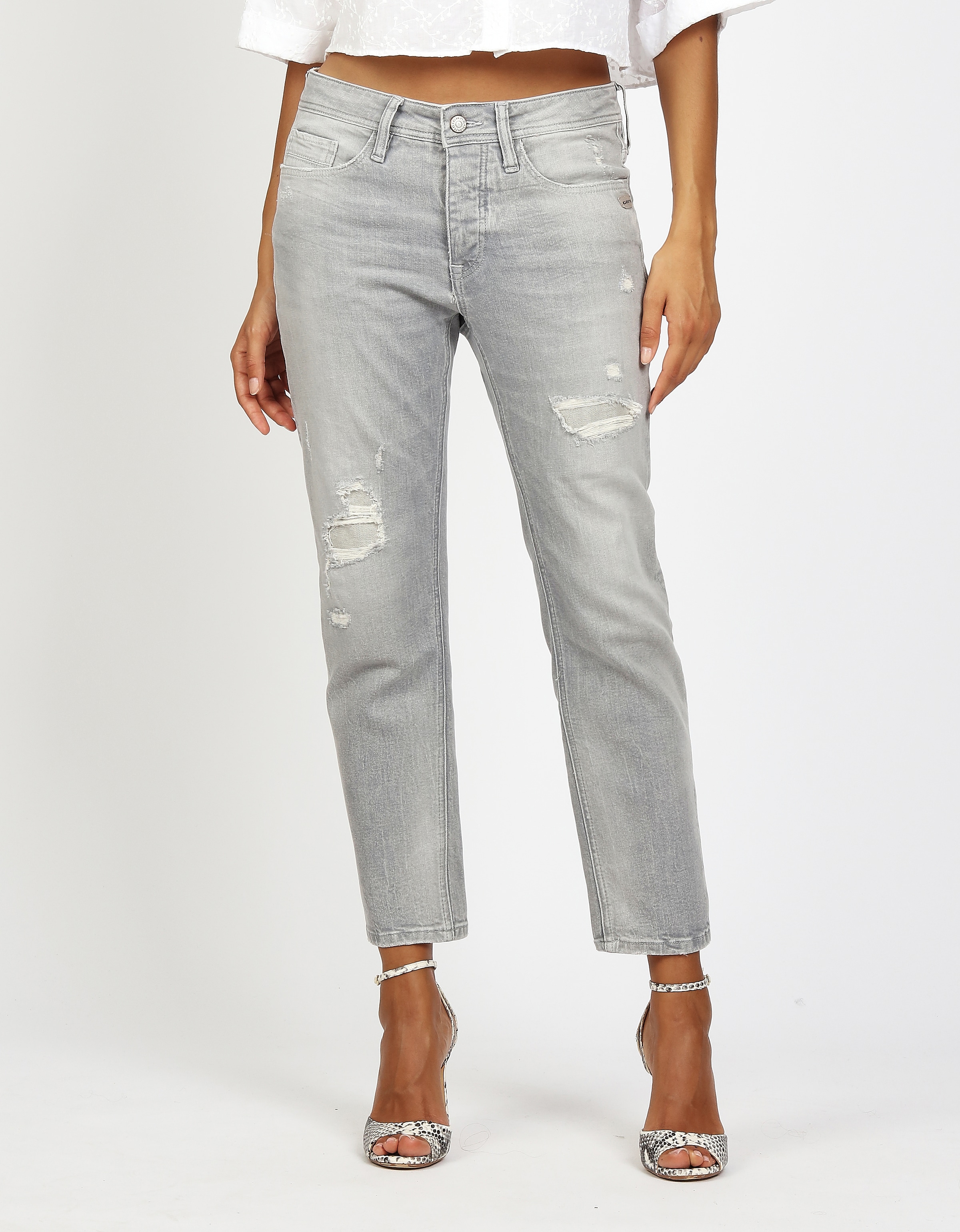 GANG Boyfriend-Jeans »94NICA CROPPED« mit geraden und verkürzten Beinverlauf