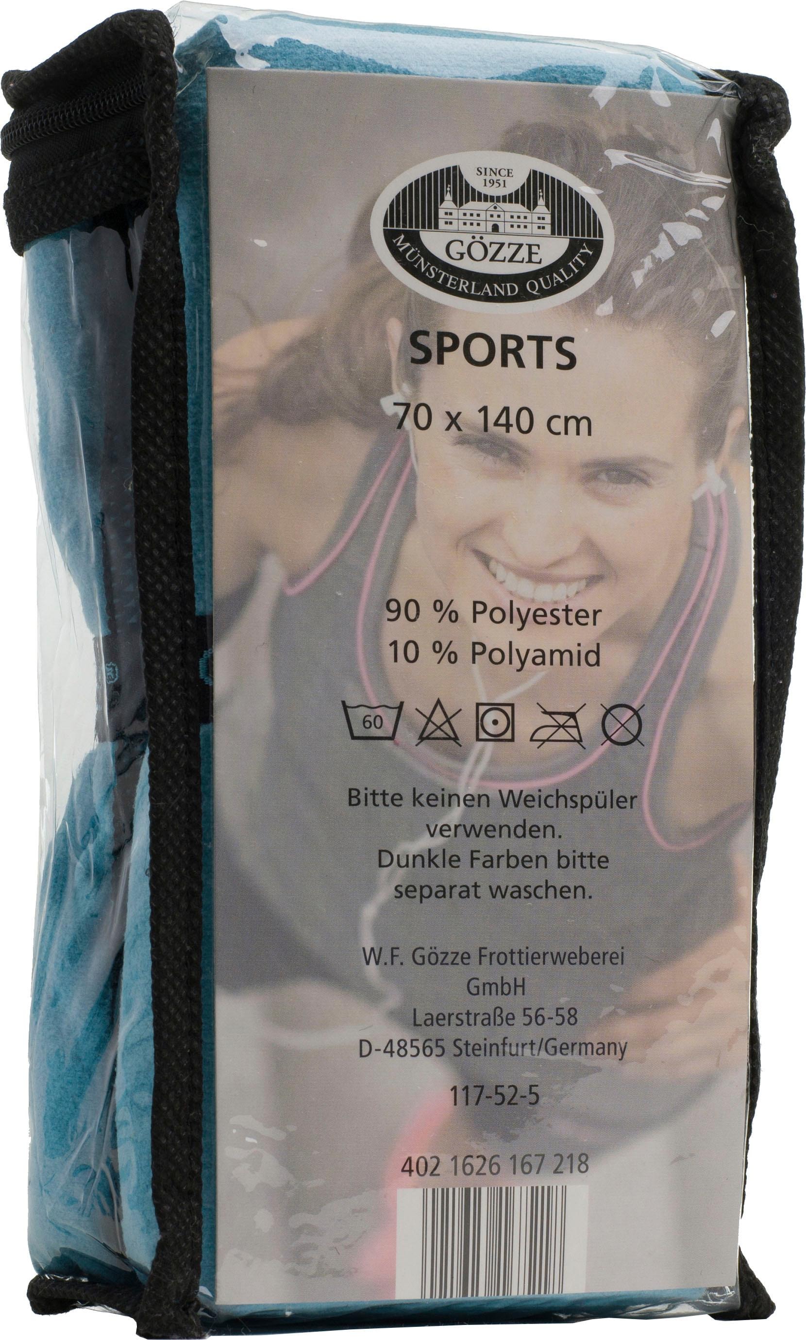 Gözze Serviette de sport »Sports by Gözze« im Set, schnell trocknend, Mikrofaser, für Sport, Reisen & Camping