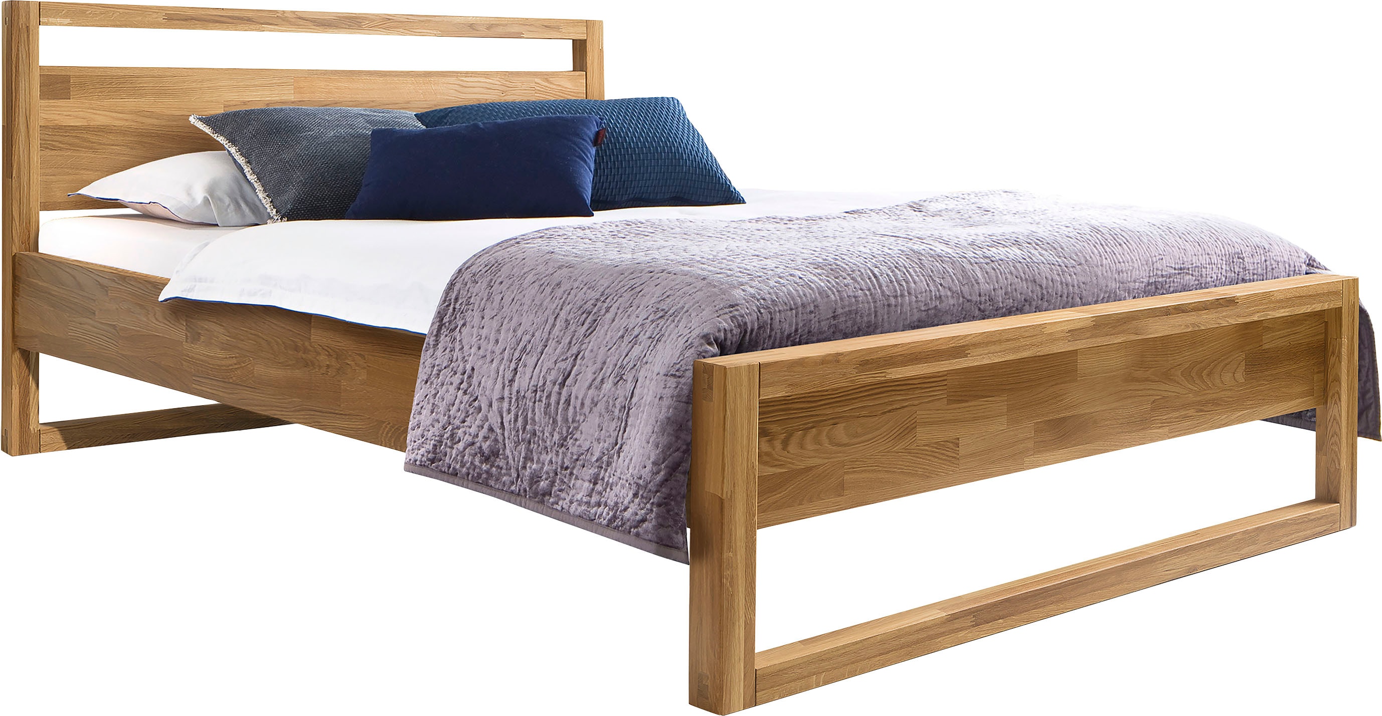 Image of andas Bett »Paula«, aus massivem Eichenholz, in zwei verschiedenen Bettbreiten erhältlich bei Ackermann Versand Schweiz