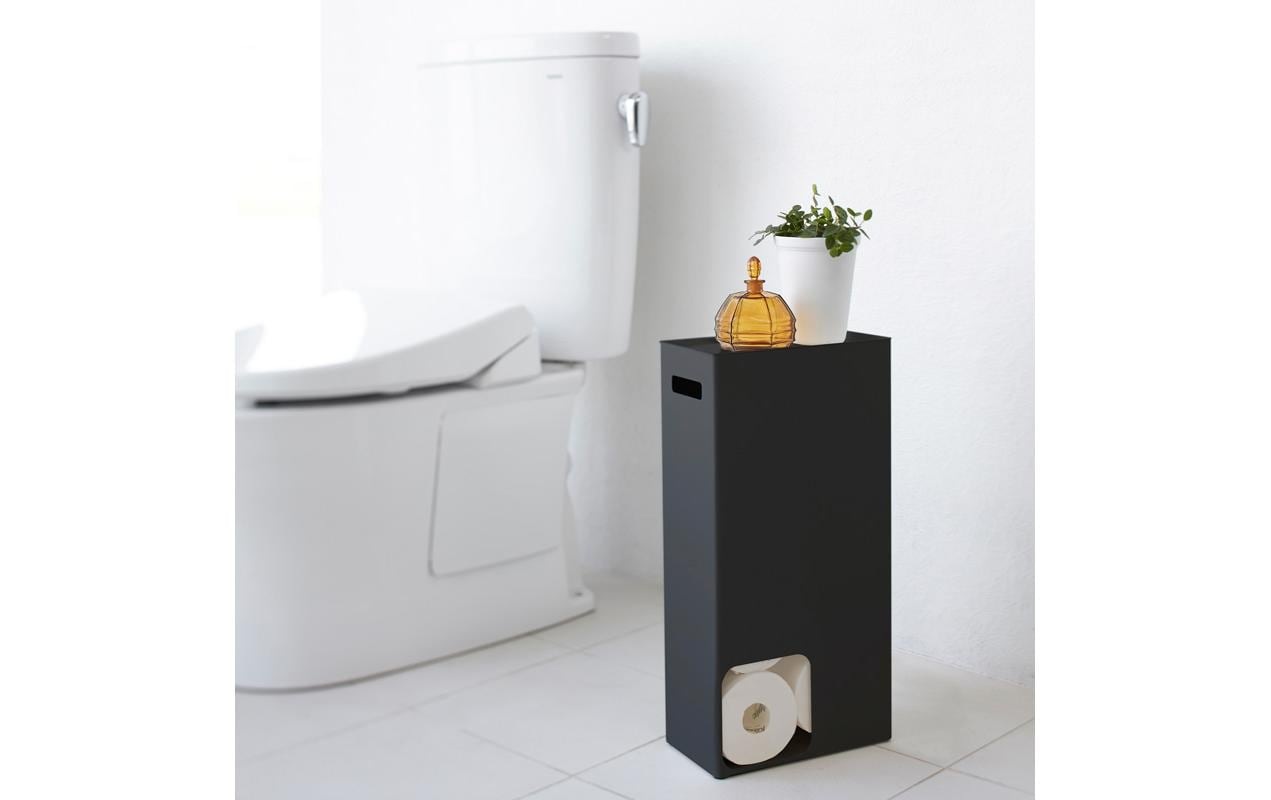 Yamazaki Toilettenpapierhalter »Tower 48 cm, Schwarz«