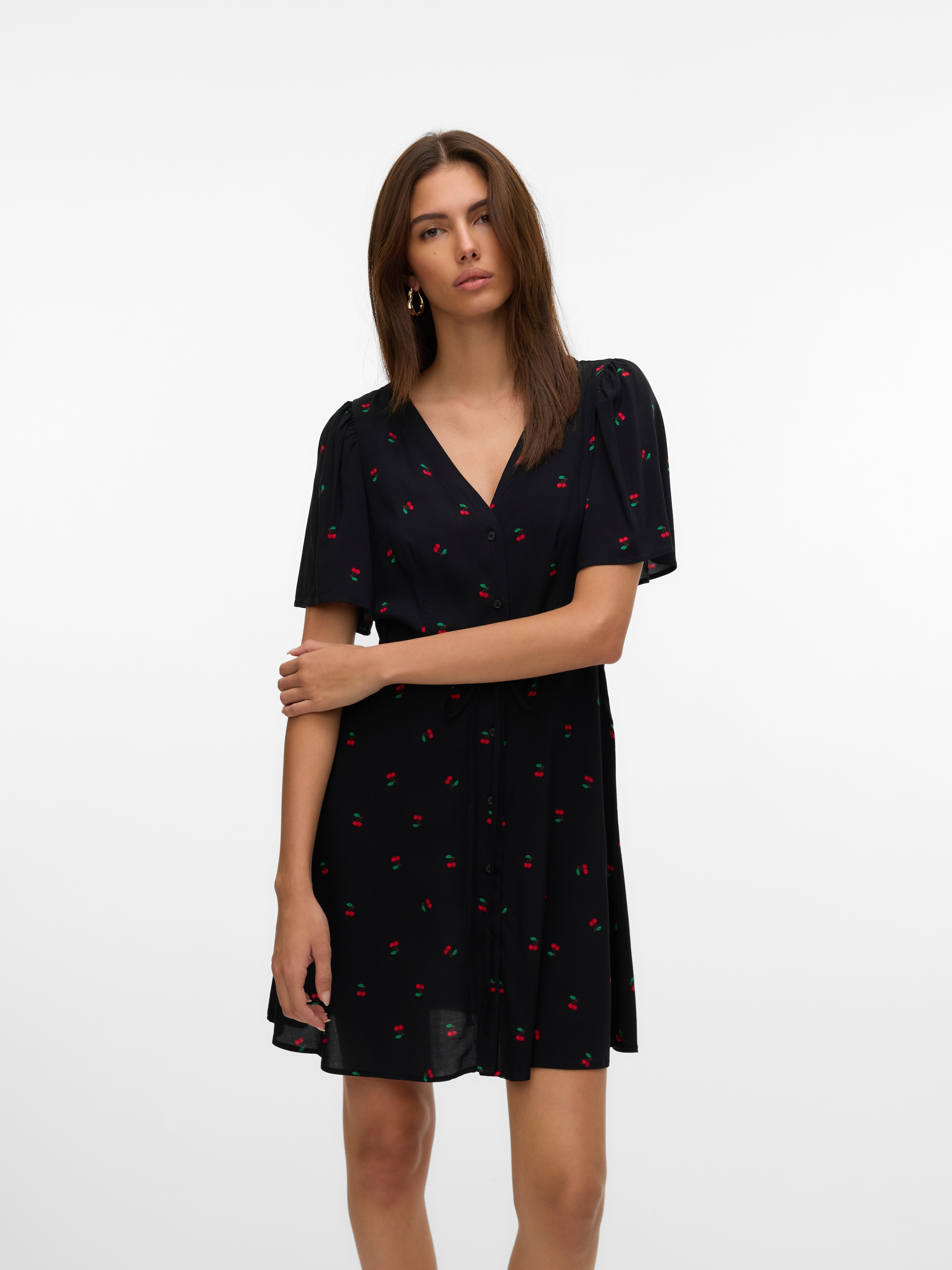 Image of Vero Moda Minikleid "VMALBA SS SHORT DRESS WVN NOOS" Viskose, slim fit
