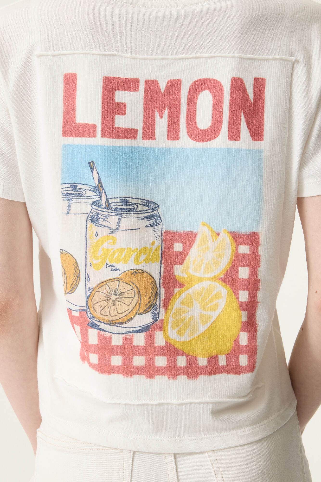 Garcia Rundhalsshirt mit grossem Rückenprint