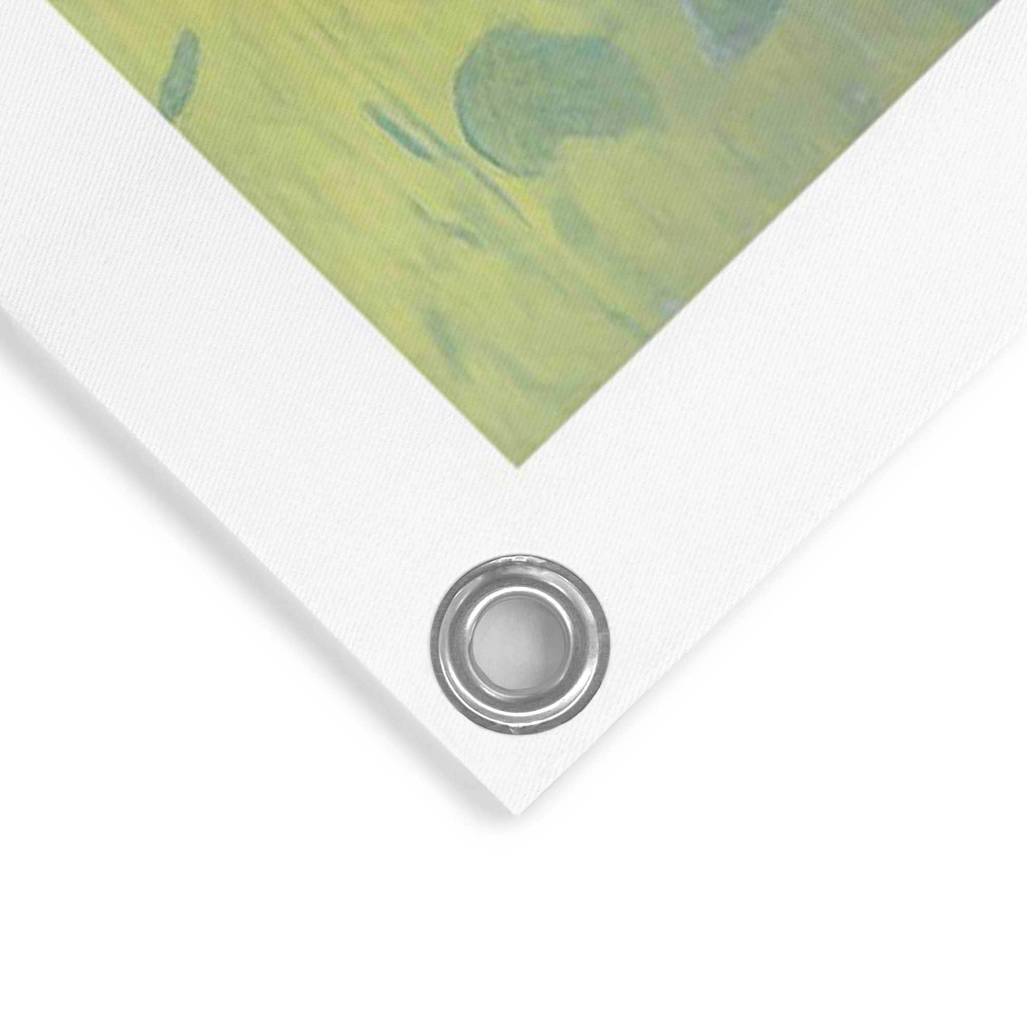 Reinders! Poster »Catfield« Garten - Blumen - Schwarze Katze - Mehrfarbig - Leinwand - Kunst