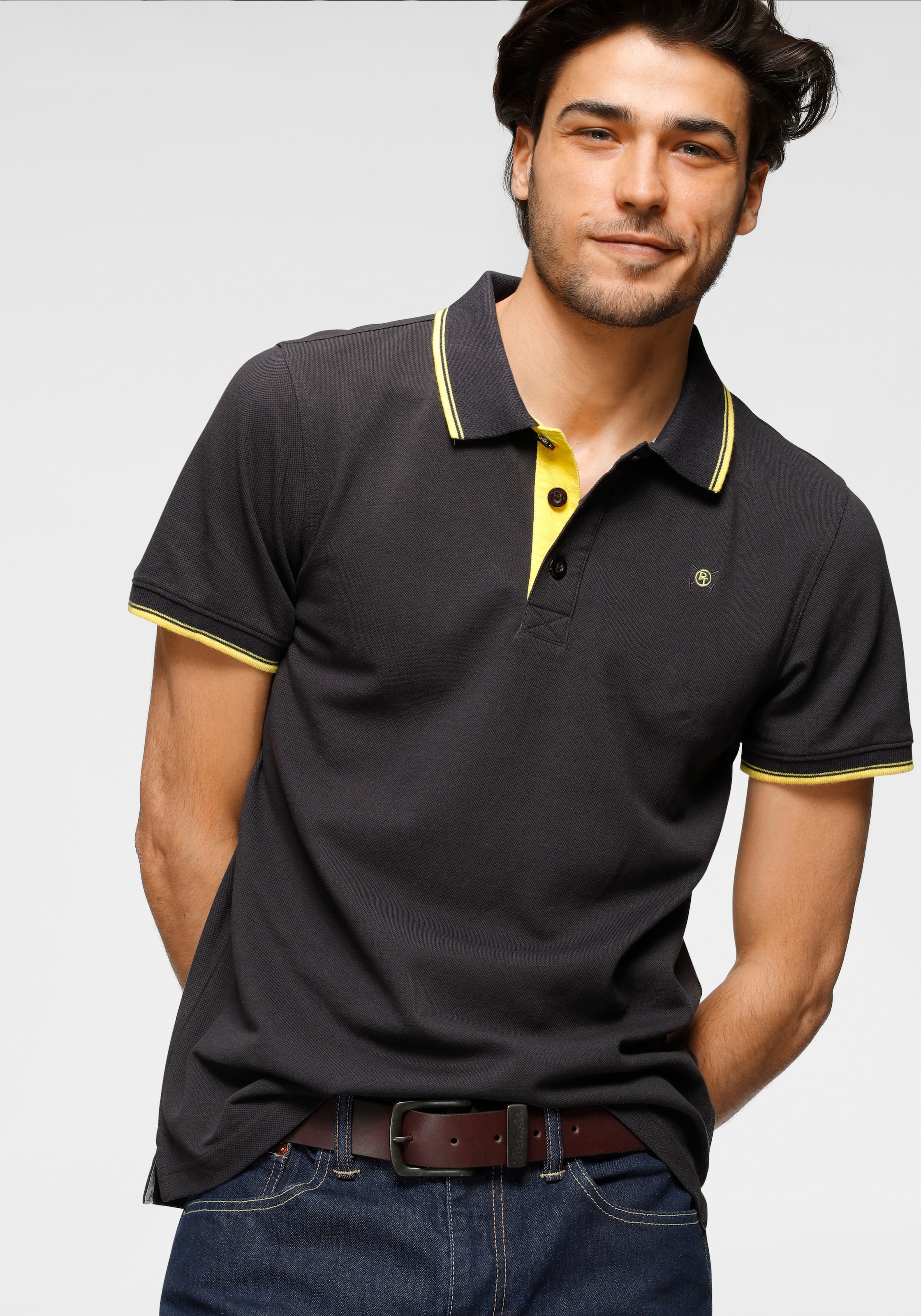 Image of TOM TAILOR Polo Team Poloshirt, mit Logostickerei bei Ackermann Versand Schweiz
