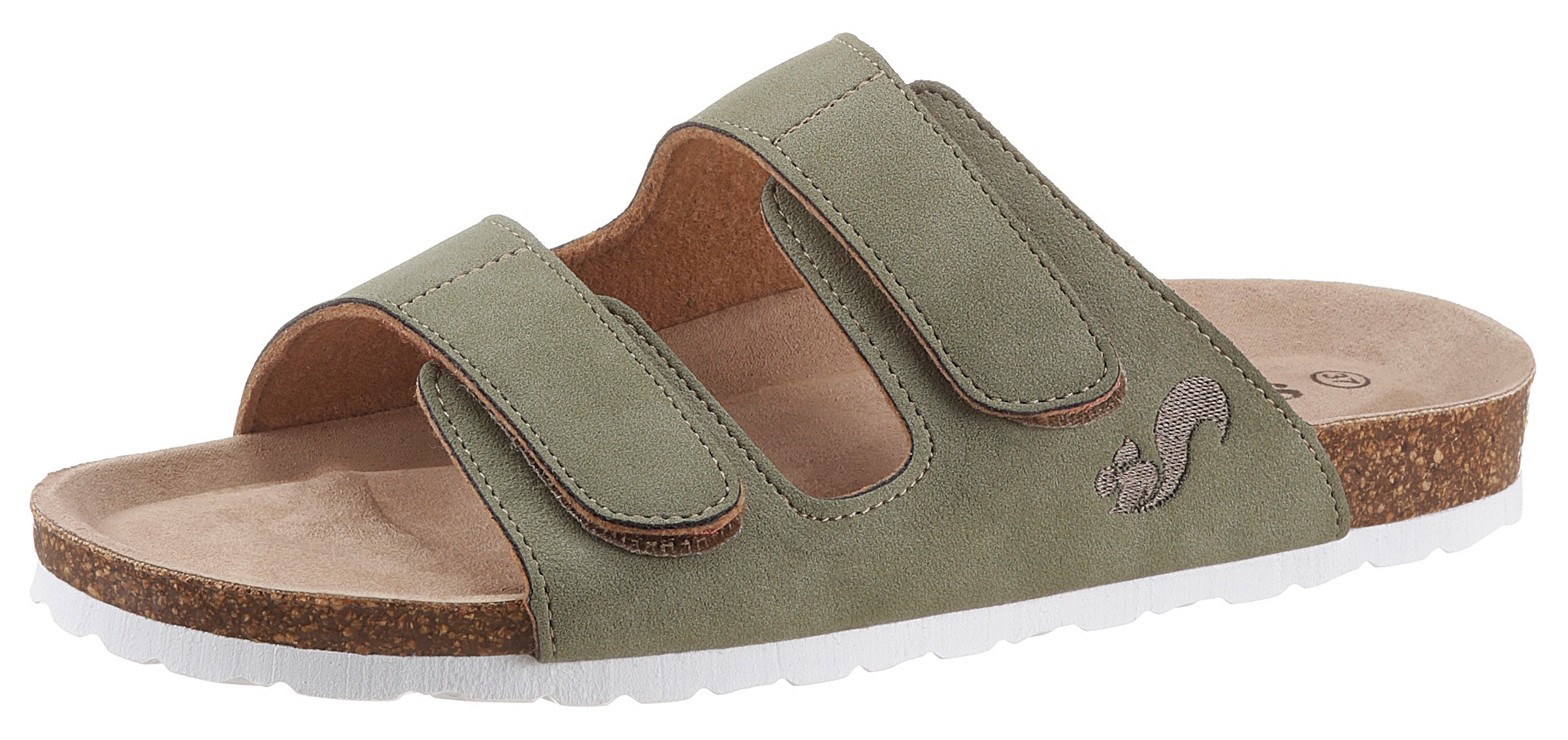 Image of thies Pantolette »Bio«, mit zwei praktischen Klettriemchen, vegan bei Ackermann Versand Schweiz