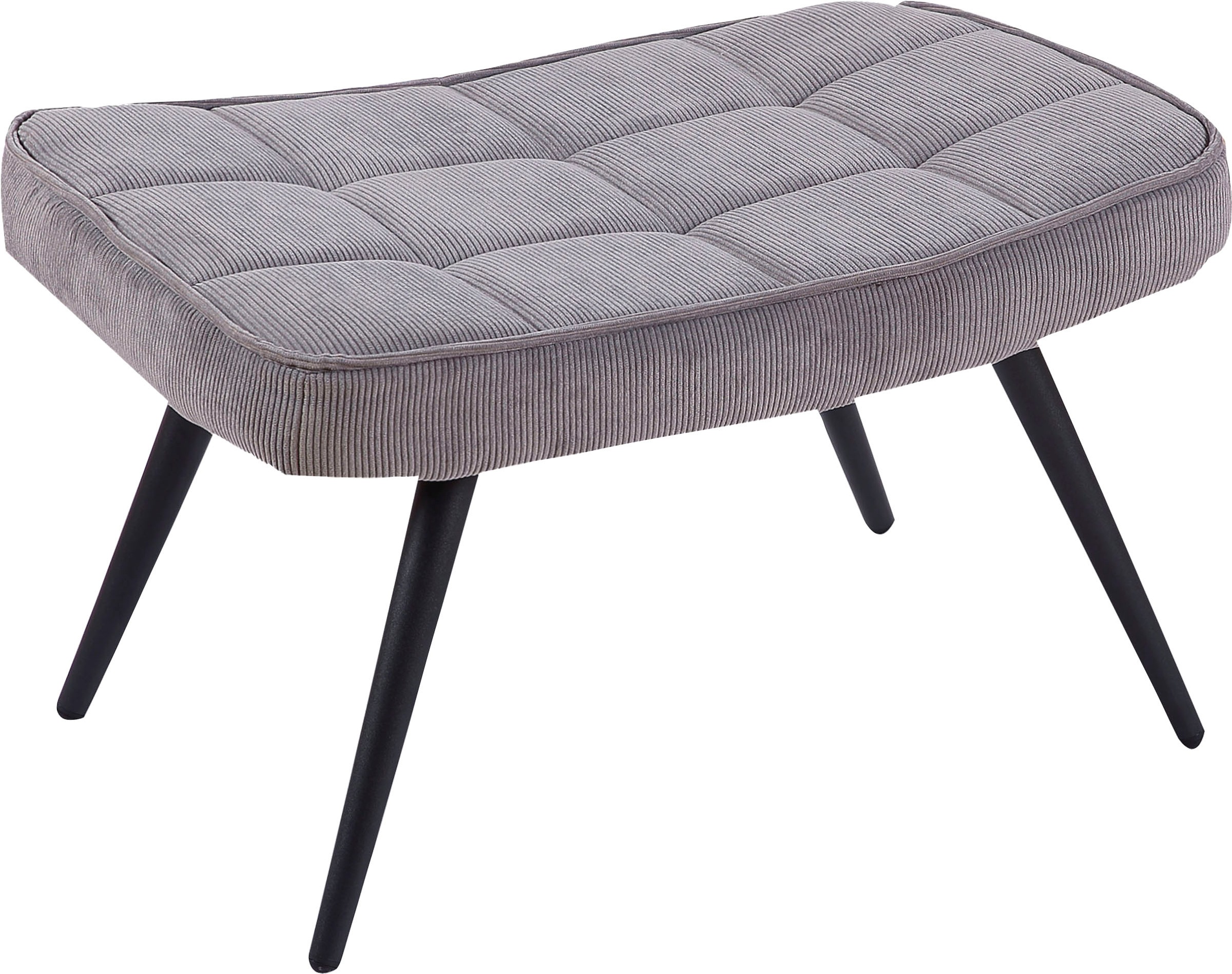 Image of byLIVING Fusshocker »Uta« (1 Stück), Füsse Metall, mit Steppung bei Ackermann Versand Schweiz