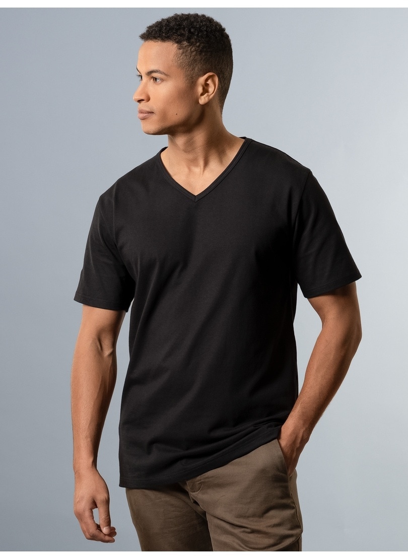 Trigema T-Shirt »TRIGEMA V-Shirt aus 100% Bio-Baumwolle (kbA)«, (1 tlg.)
