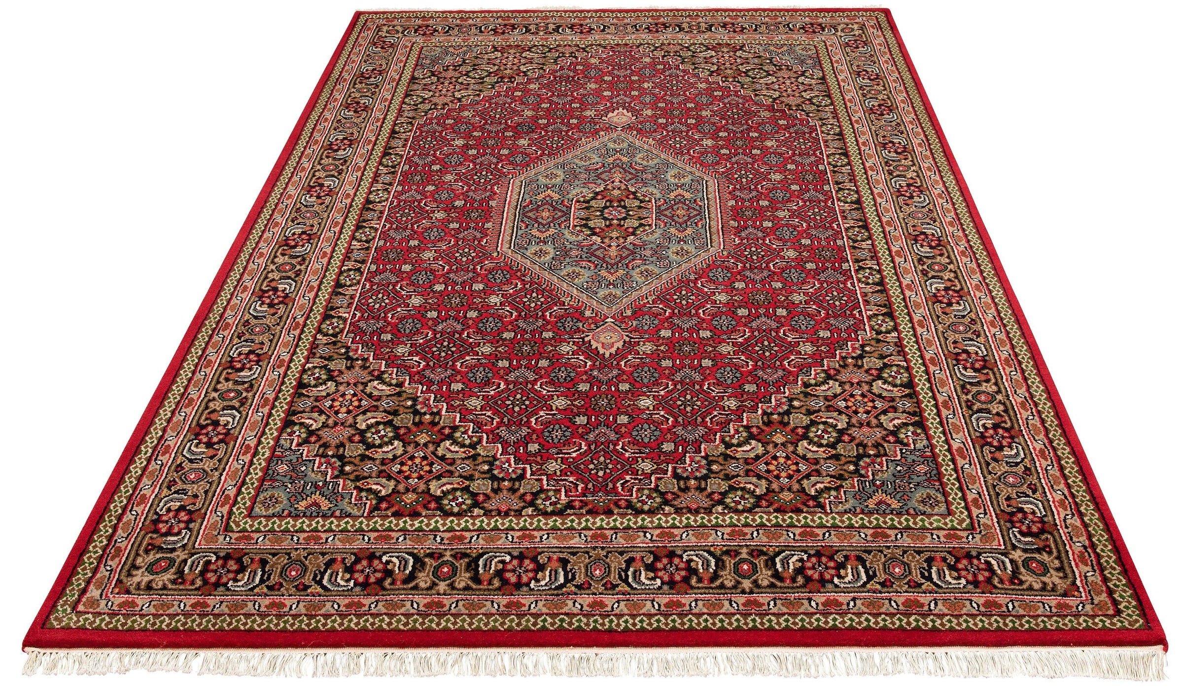 Image of Home affaire Orientteppich »Fares«, rechteckig, 12 mm Höhe, handgeknüpft, mit Fransen, ideal im Wohnzimmer & Schlafzimmer bei Ackermann Versand Schweiz