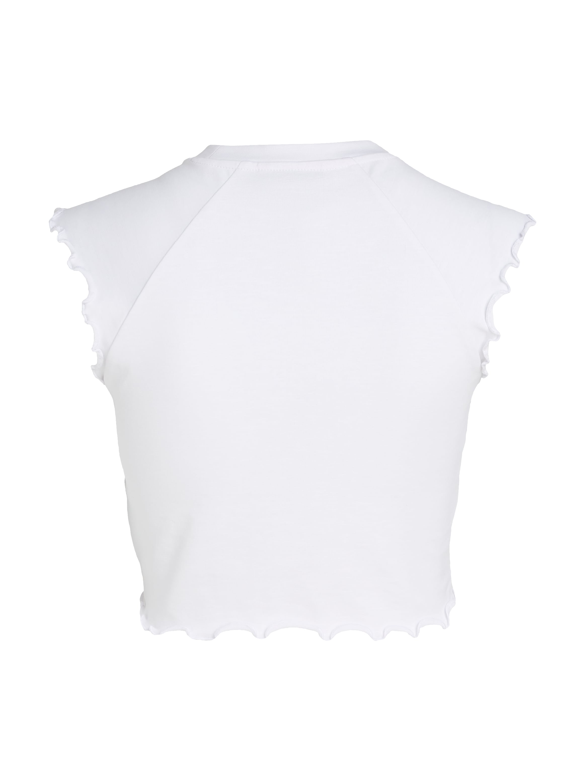 Tommy Jeans T-Shirt »TJW SLIM CRP BABYLOCK RIB TEE«, mit gewelltem Abschlüssen am Ärmel & Saum