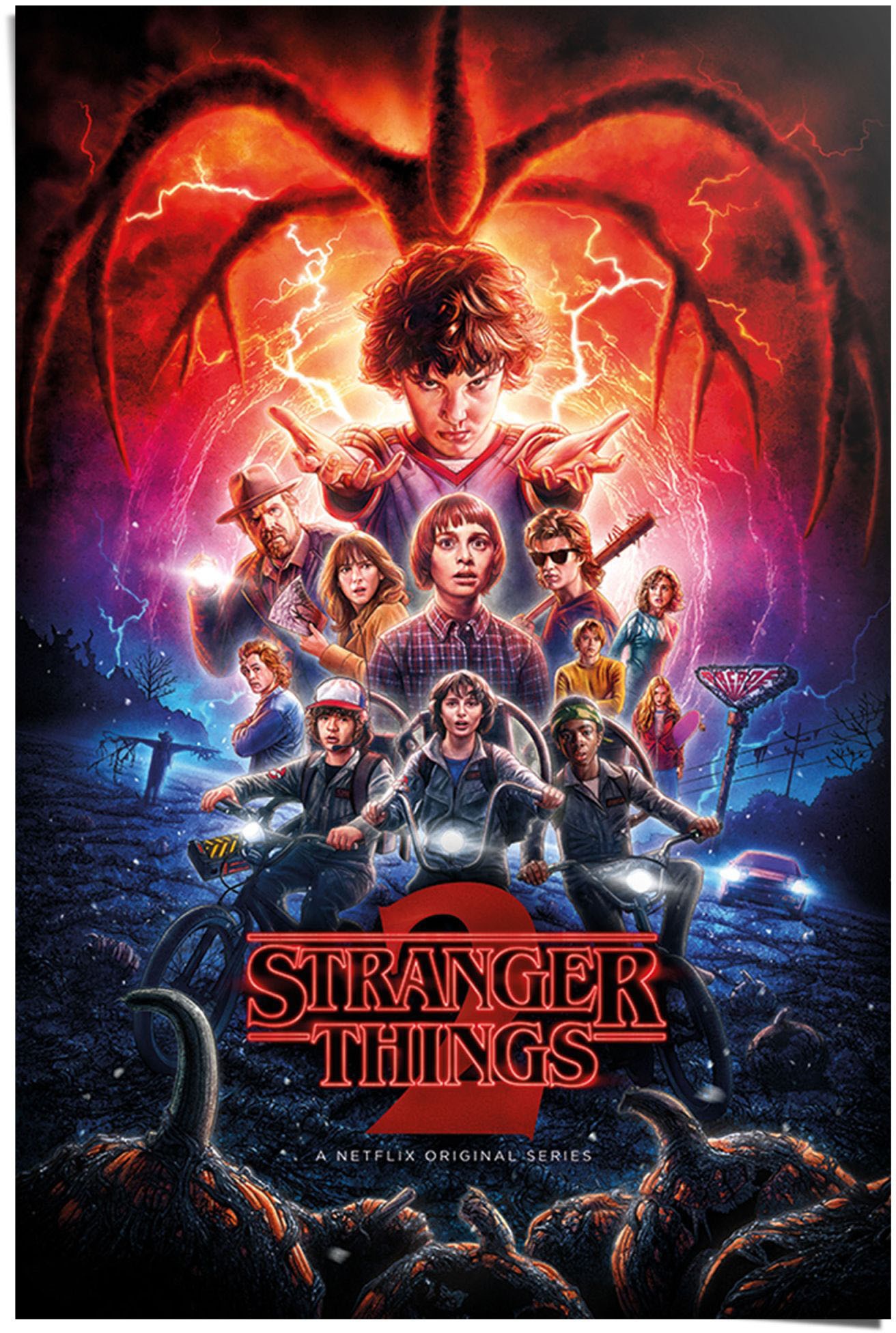 Image of Reinders! Poster »Poster Stranger Things Netflix«, Serien, (1 St.) bei Ackermann Versand Schweiz