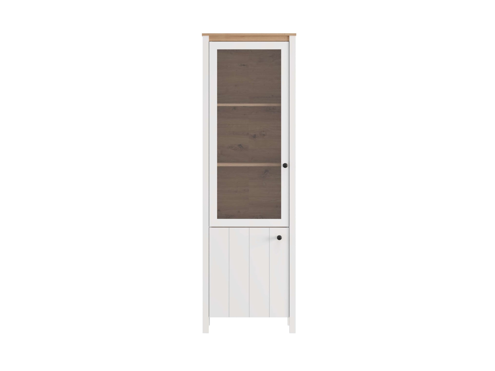 Home affaire Vitrines »BEDFORD Vitrinenschrank, Glasschrank, Standvitrine, Highboard« Profil MDF 2D revêtu, estampage à chaud, chants ABS 1 mm, 4 tablettes
