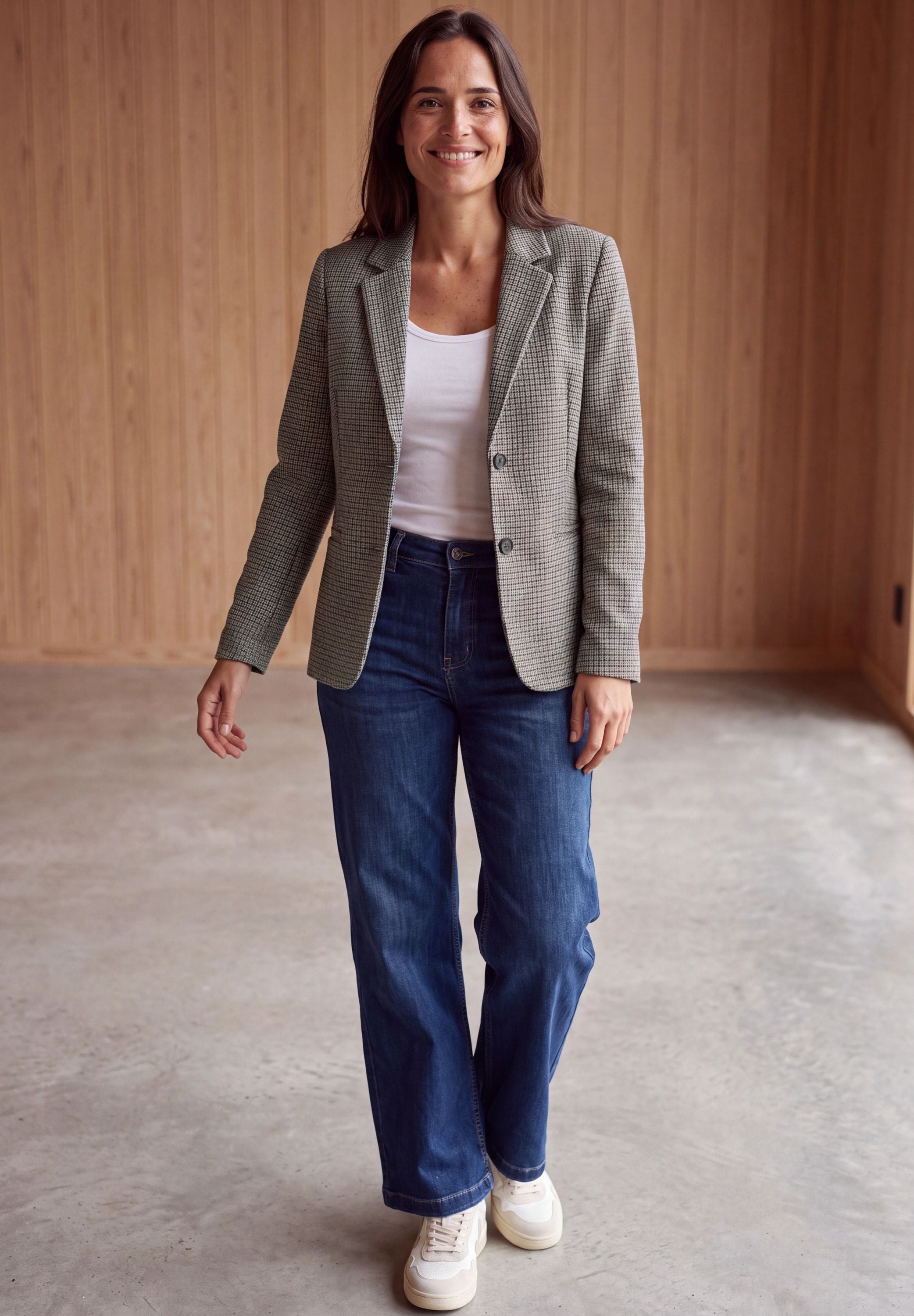 Cecil Blazer court Blazer mit Houndstooth-Muster