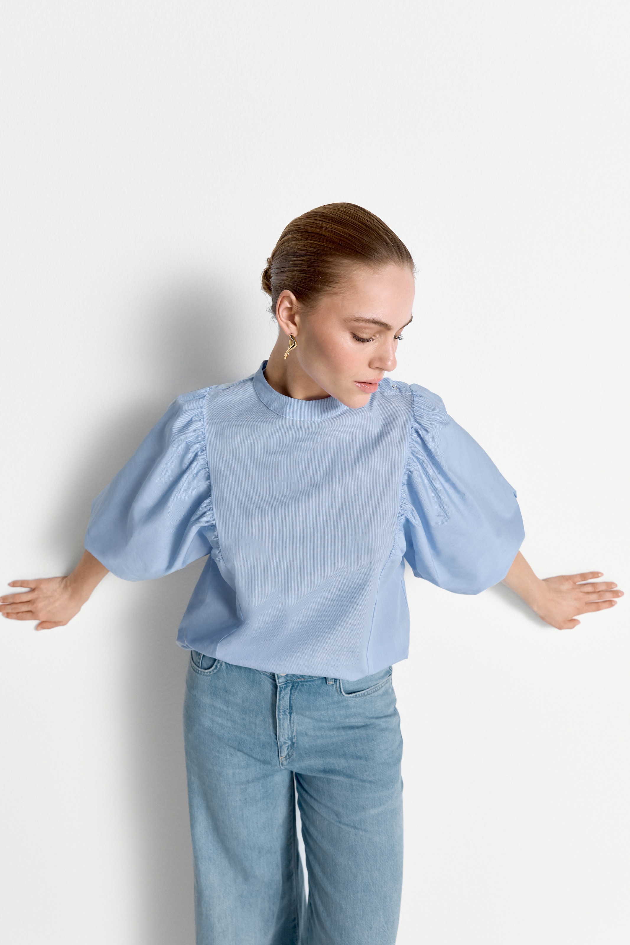 Image of RICHROYAL Blusentop Regular fit mit Puffärmeln