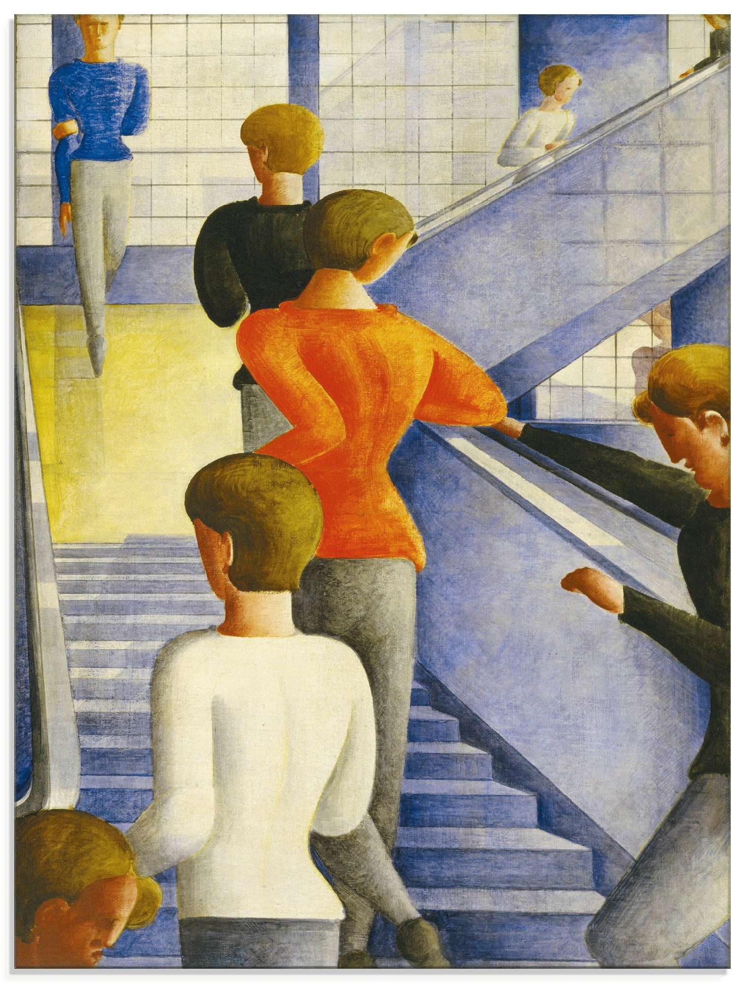 Image of Artland Glasbild "Bauhaustreppe. 1932" Gruppen & Familien 1 Stk. tlg. in verschiedenen Grössen
