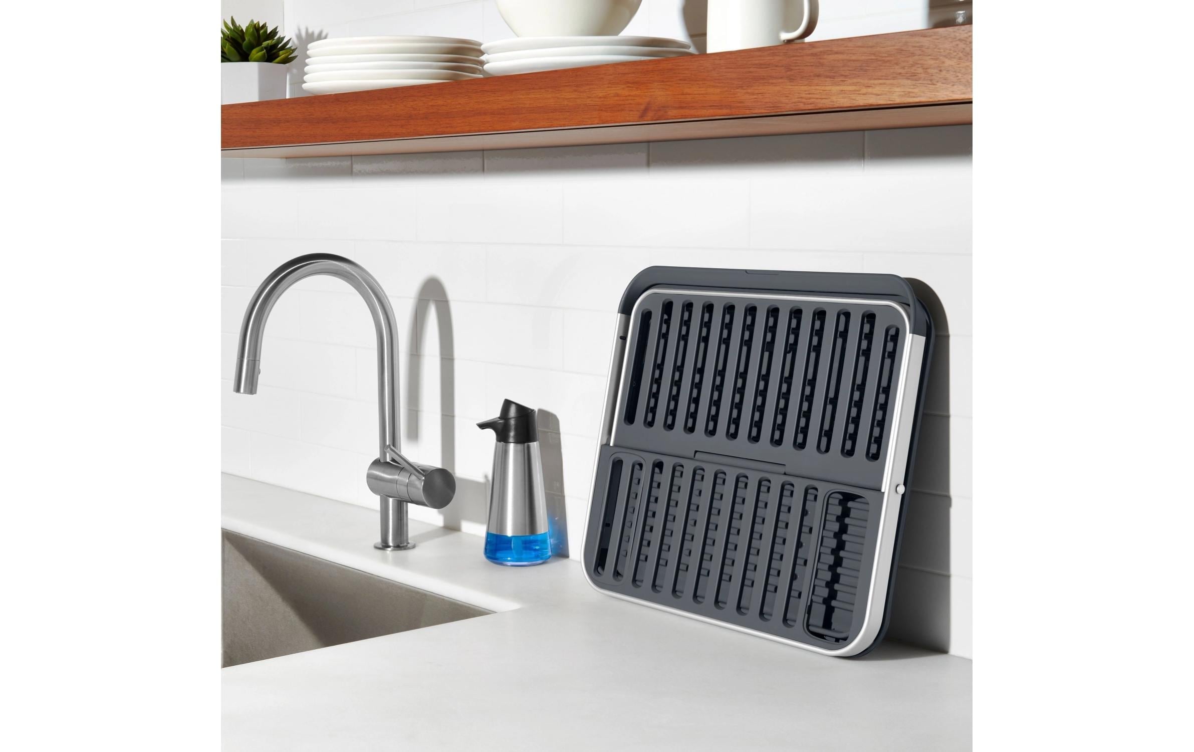 OXO Good Grips Geschirrständer einklappbar, aus Aluminium