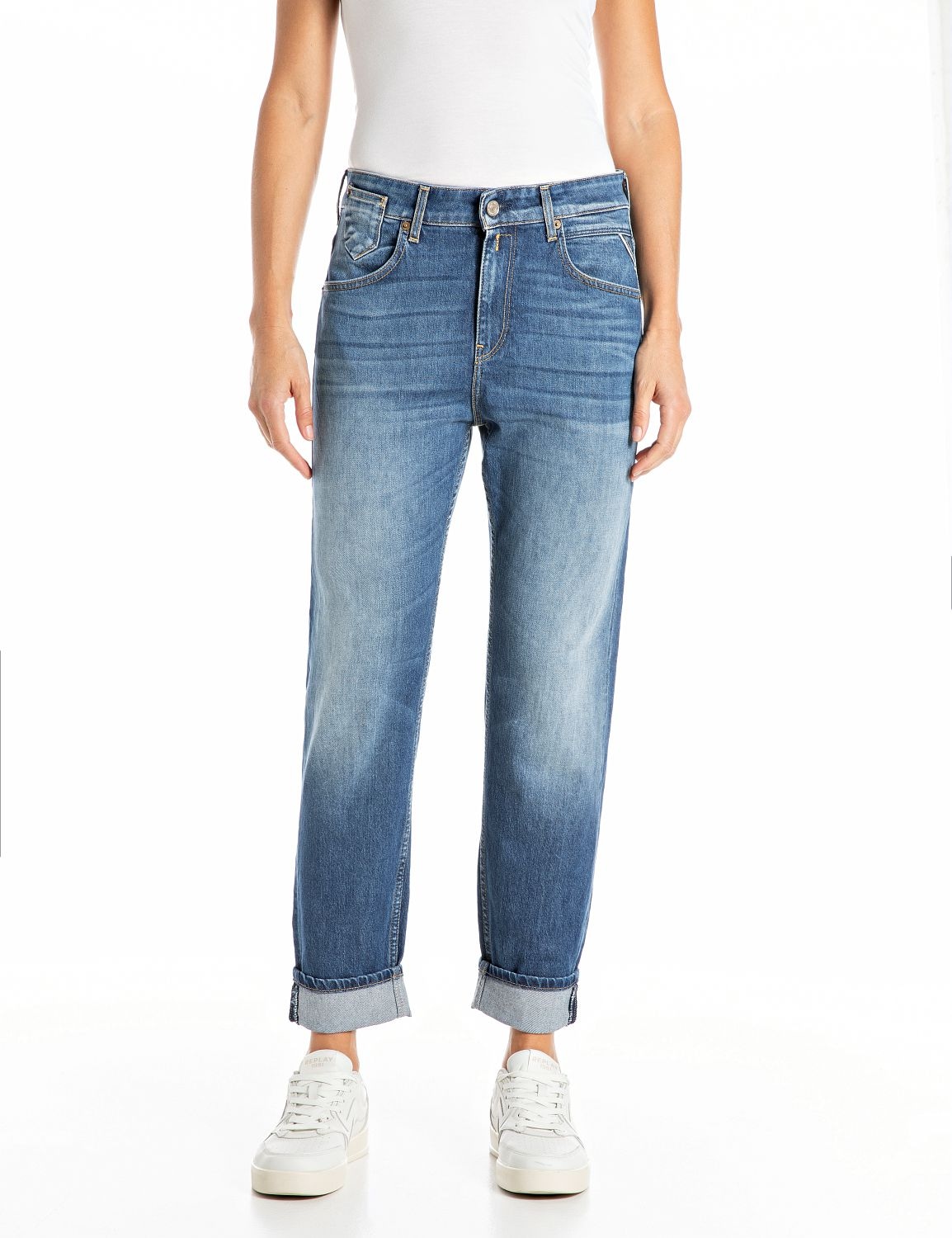 Image of Replay Slim-fit-Jeans "MARTY" mit leichter Waschung
