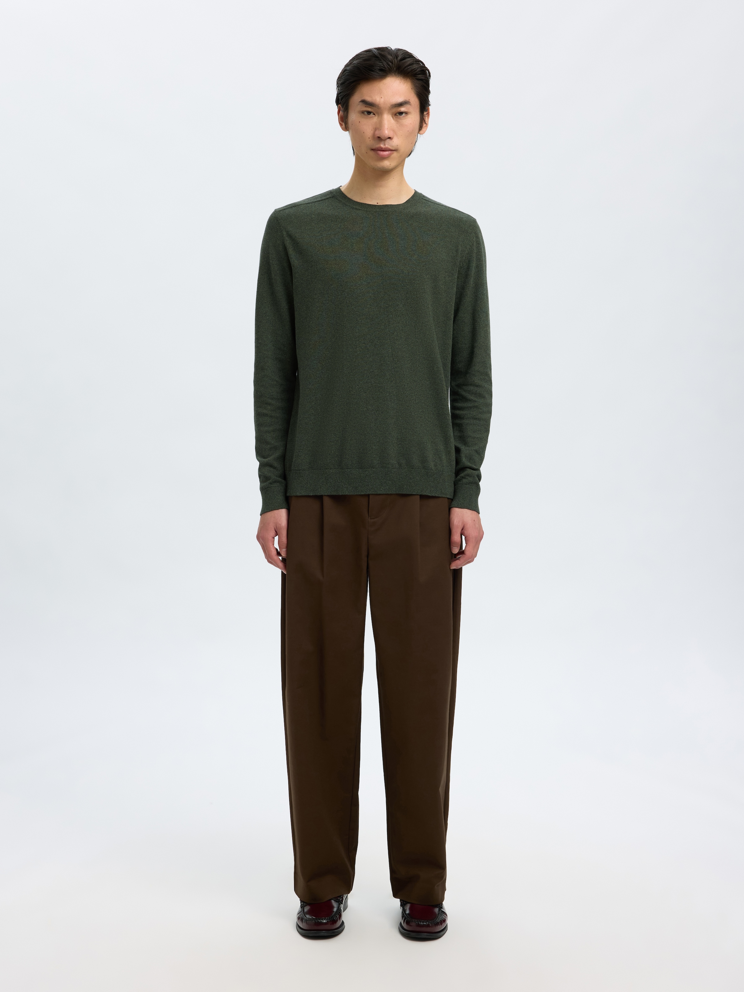 SELECTED »SLHBERG CREW NECK NOOS« Baumwolle, regular fit
