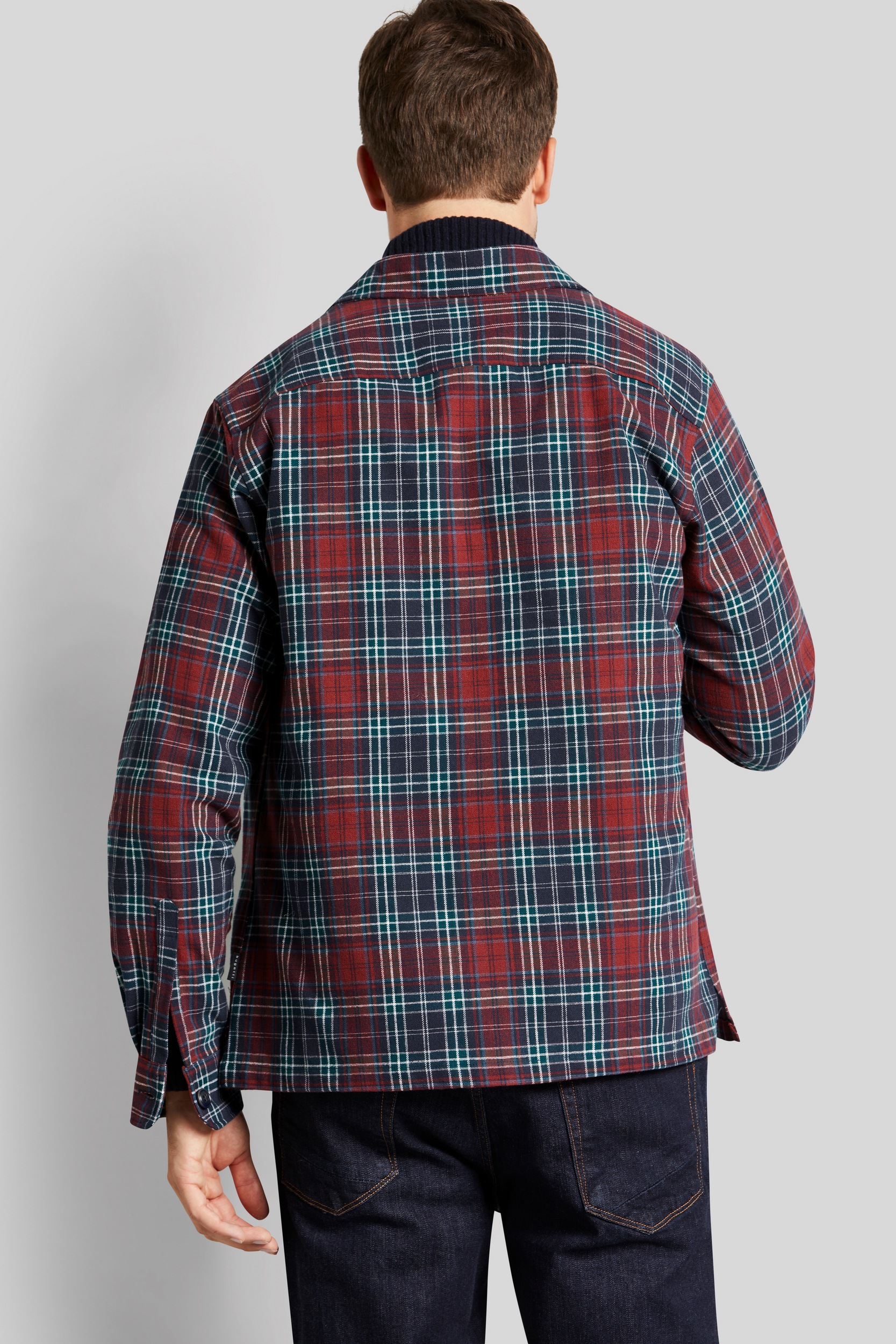bugatti Langarmhemd »Overshirt«, mit Karomuster