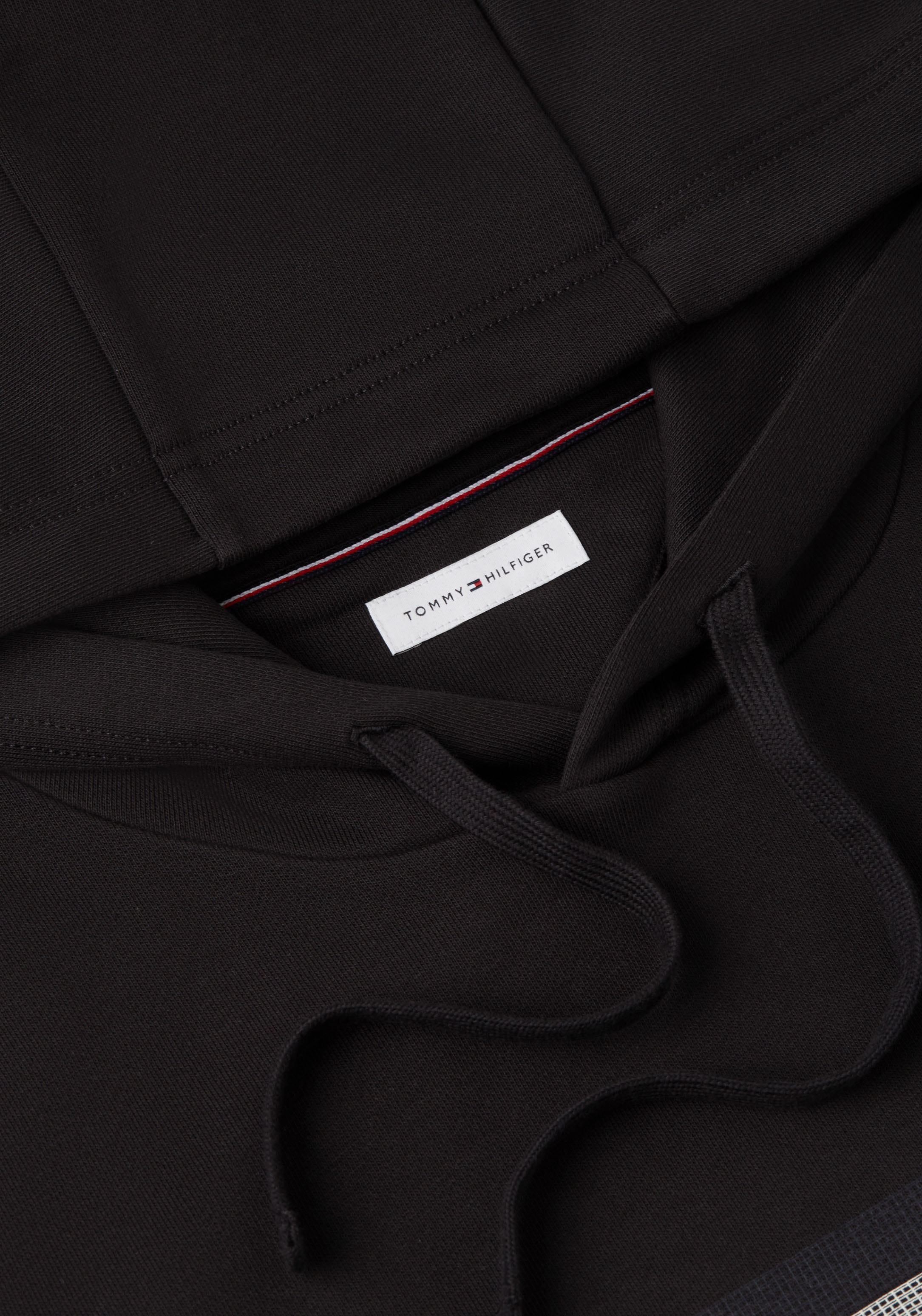Tommy Hilfiger Hoodie »SCRIPT FLAG HOODIE«, mit Flag-Grafik und Tunnelzug
