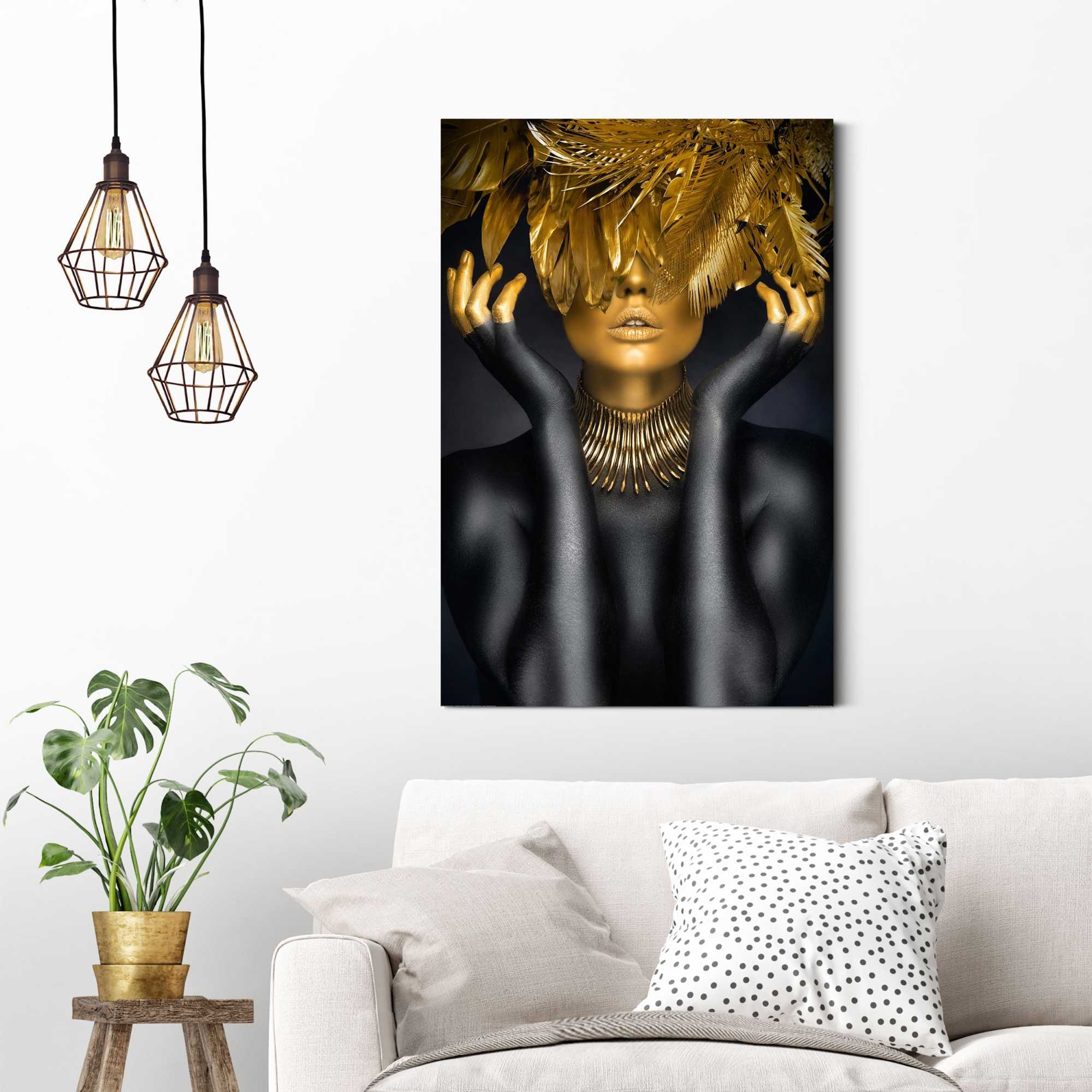 Image of Reinders Deco-Panel "Golden Feathers"