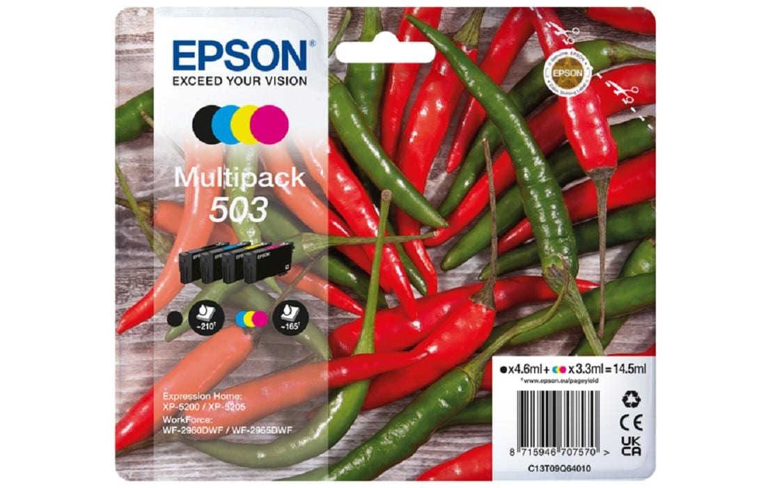Image of Epson Tintenpatrone "Multipack 503 Black/Cyan/Magenta/Yellow"