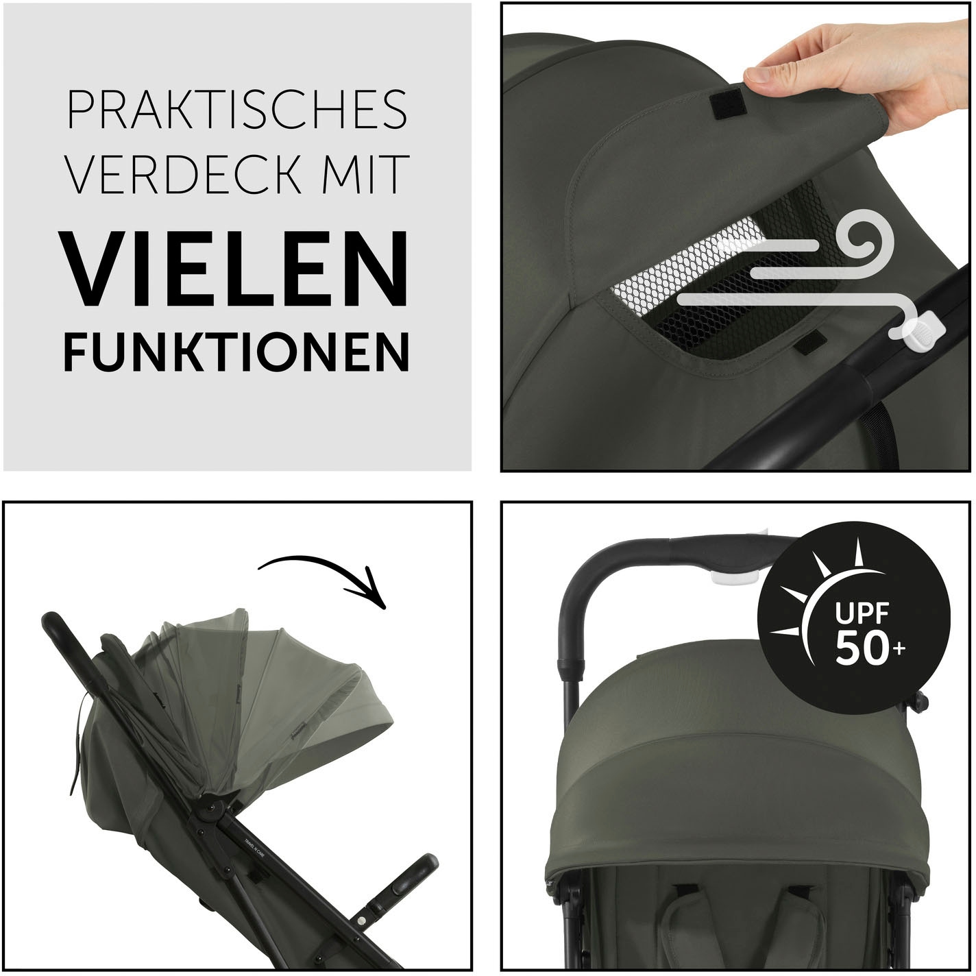 Hauck Kinder-Buggy »Travel N Care« 25 kg Reisebuggy, leicht; bis 25 kg belastbar