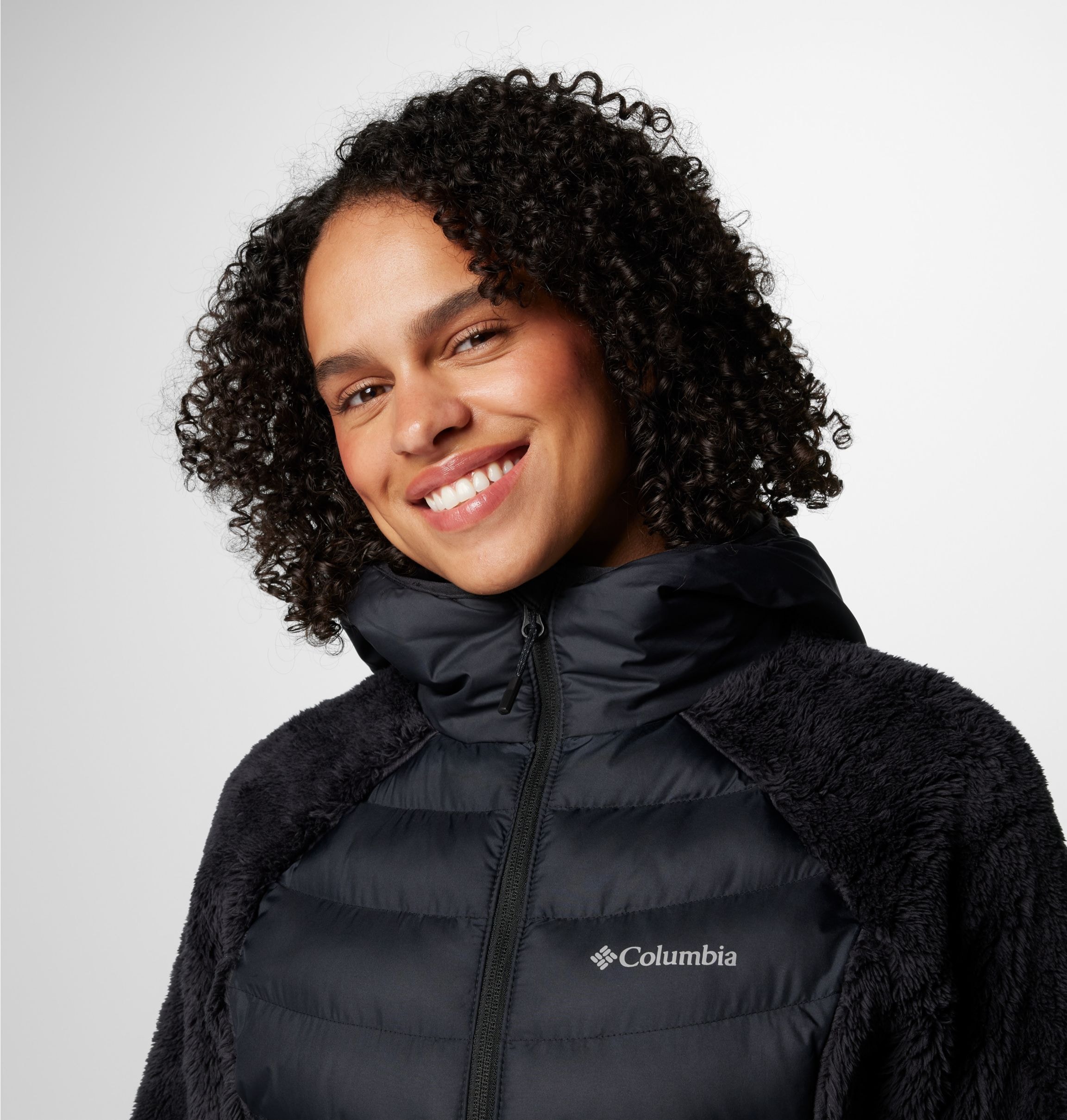 Columbia Hybridjacke »Powder Lite™ II Sherpa Hybrid Jacket« mit Kapuze