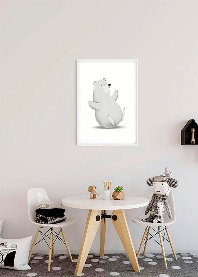 Komar Poster »Cute Animal Tiere, Schlafzimmer, Wohnzimmer Kinderzimmer, (1 St.), Polar Bear«