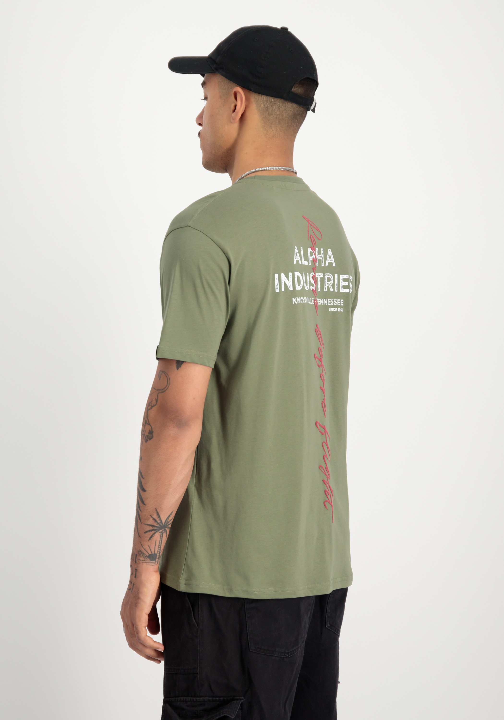 Alpha Industries T-Shirt »Alpha Industries Men - T-Shirts Signature Back Print T«
