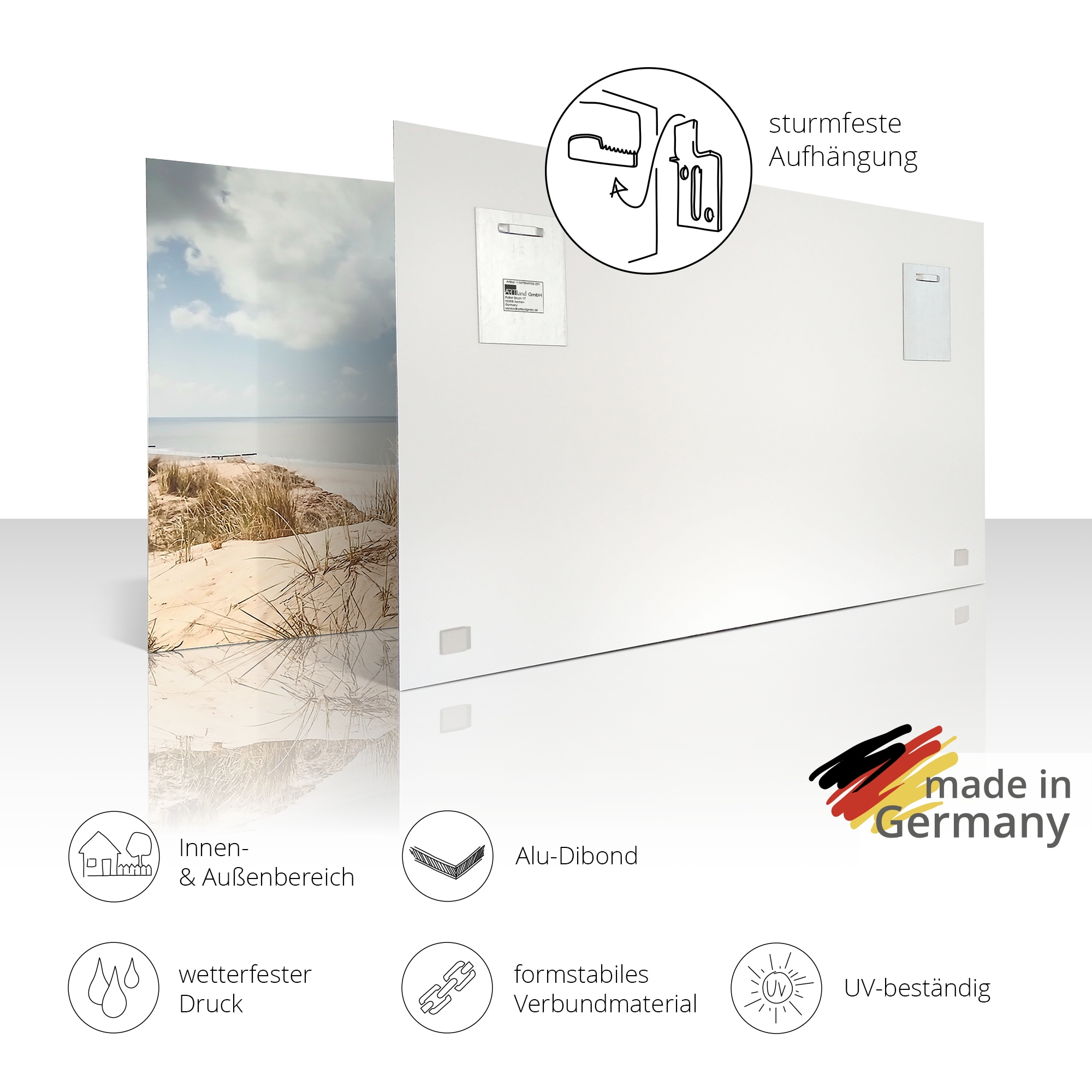 GOODproduct Wandbild »Zitrone« Obst Bilder 1 Stk. tlg. in verschiedenen Grössen