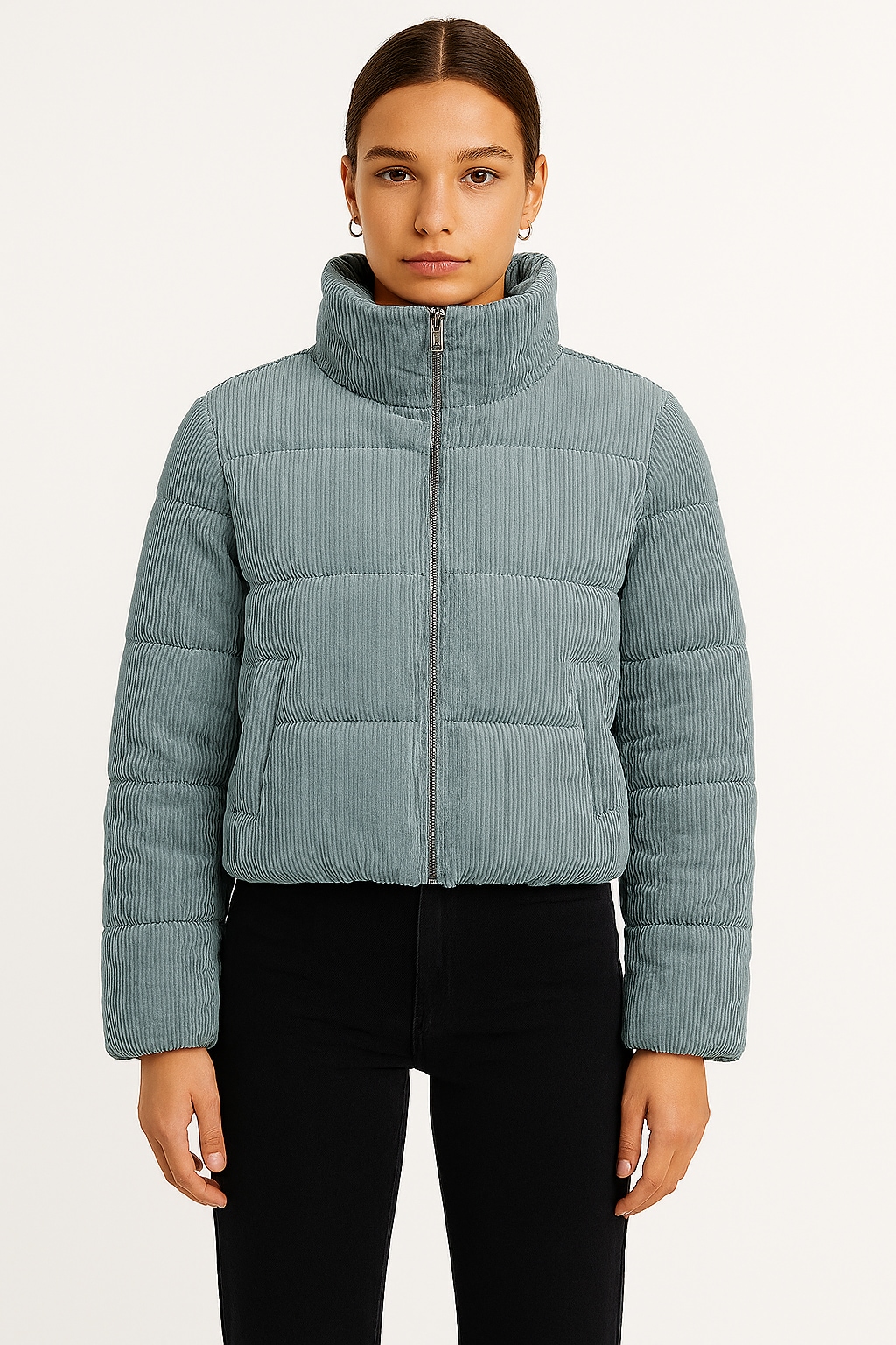 Image of ONLY Steppjacke "ONLELIA CORDUROY PUFFER OTW ZL" ohne Kapuze