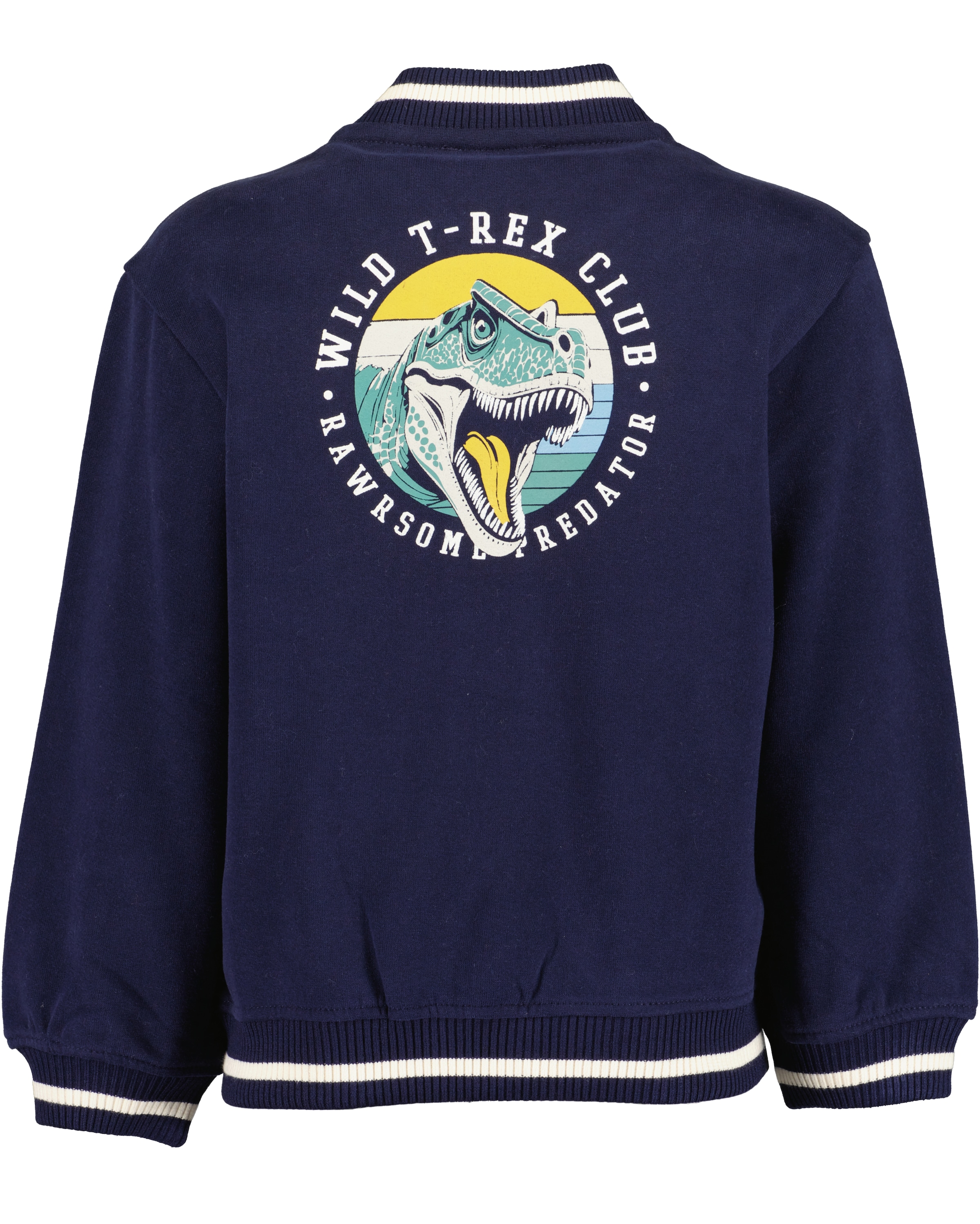 Blue Seven Veste sweat Mélange de coton, poignets à rayures