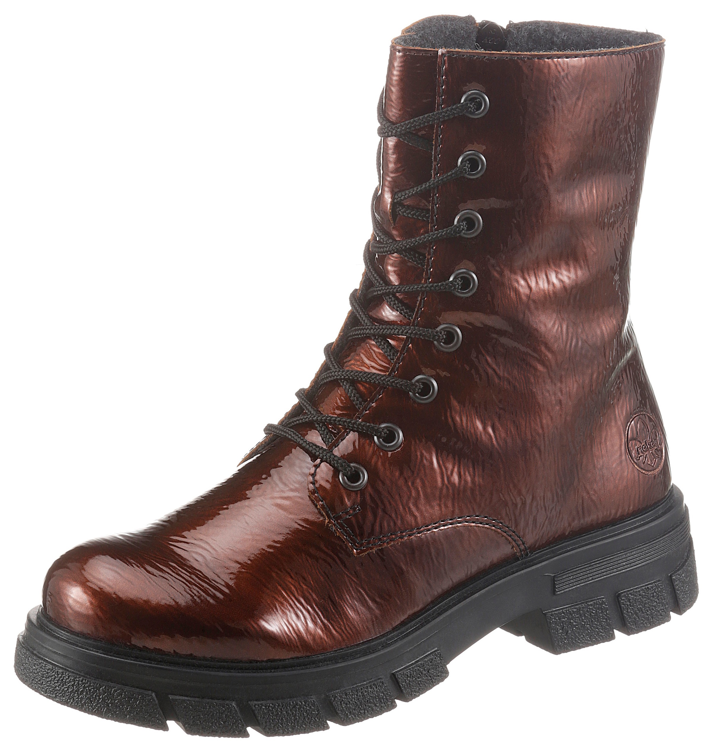 Image of Rieker Schnürboots, im glänzendem Look bei Ackermann Versand Schweiz