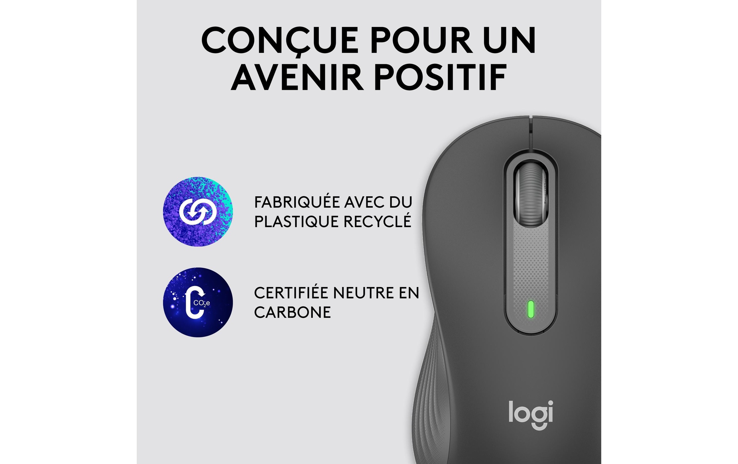 Logitech Maus »Signature M650 L left Graphite«, kabellos