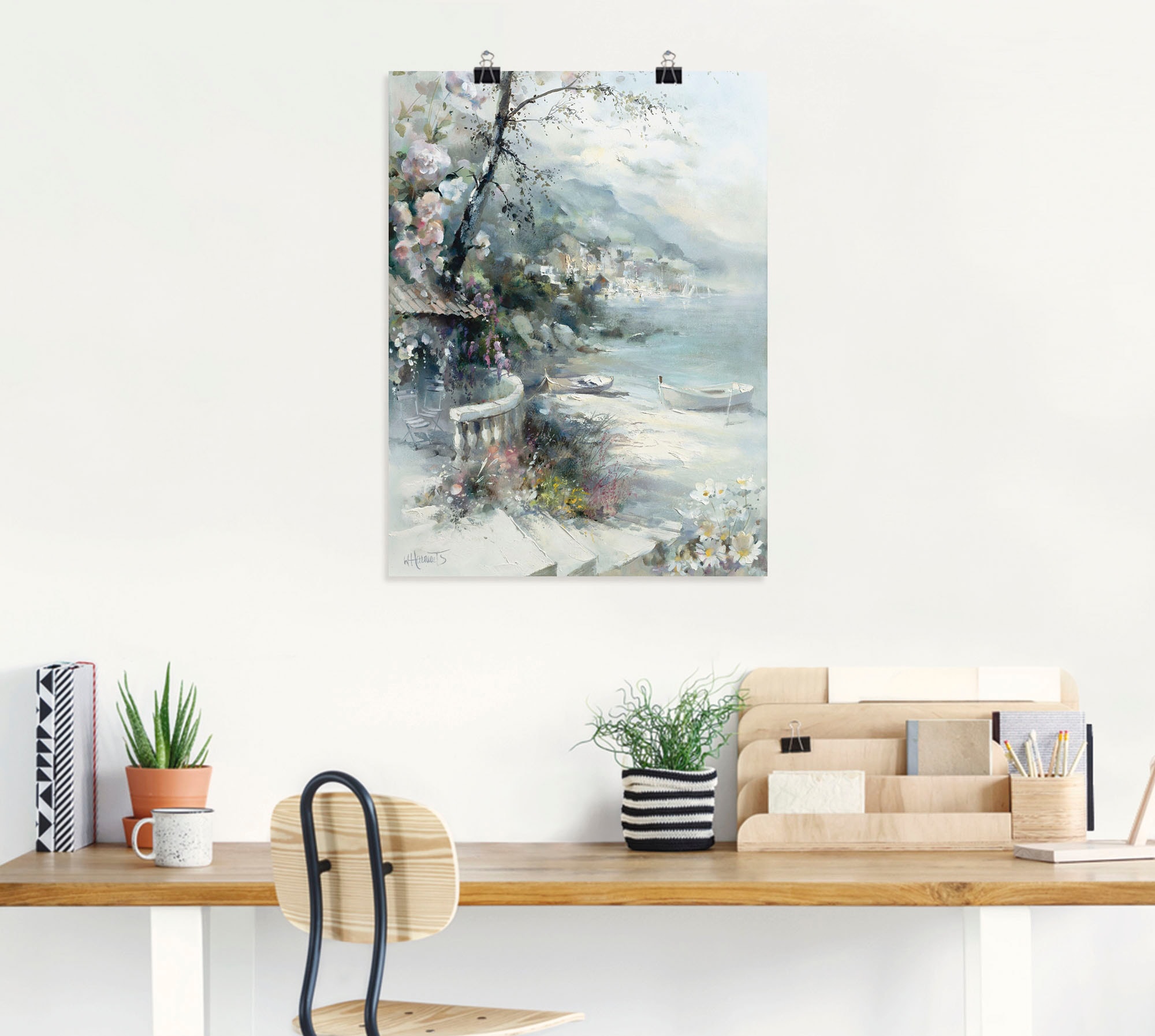 Artland Wandbild »Buchtseite I« Küste 1 Stk. tlg. als Leinwandbild, Poster in verschied. Grössen