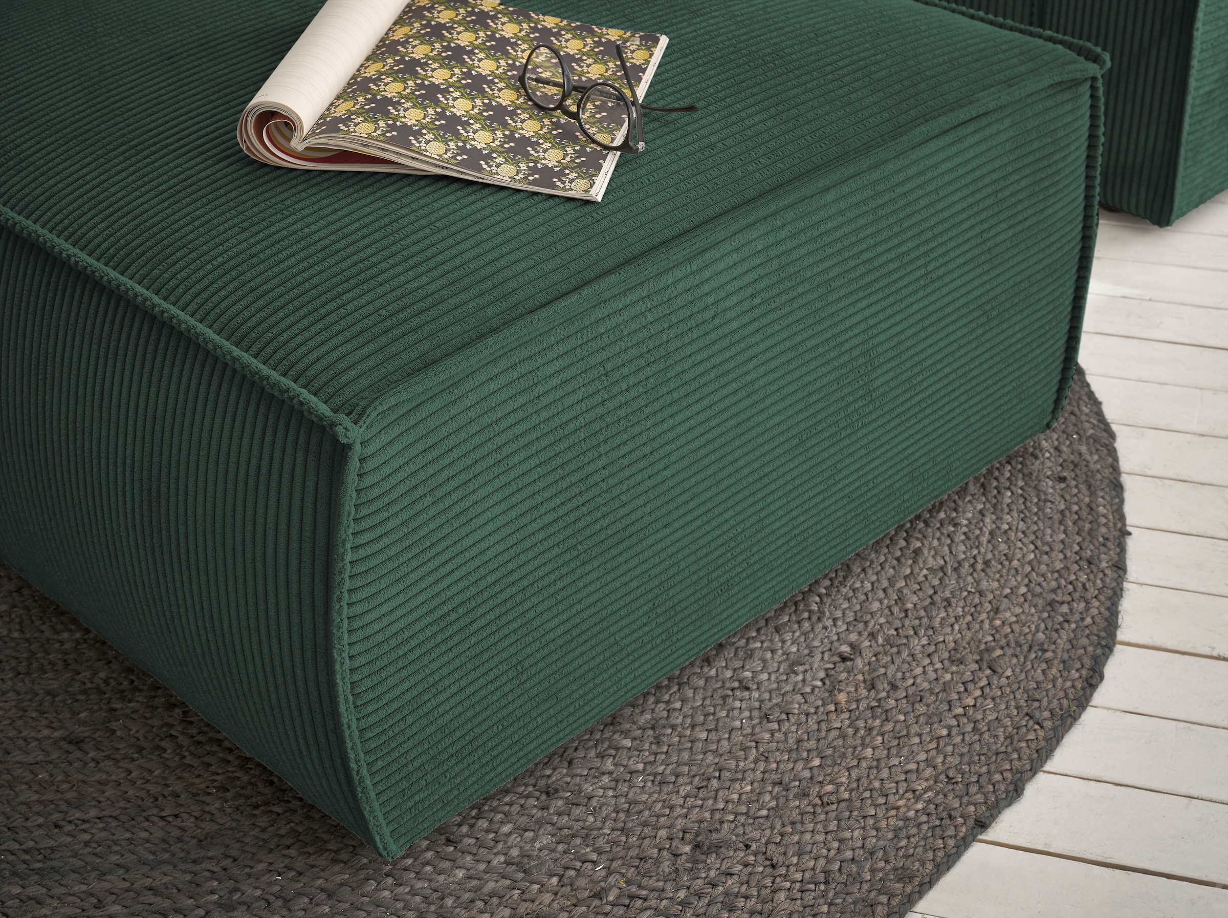 GOODproduct Hocker »SHERWOOD, Polsterhocker in 3 Stoffarten verfügbar« passend zur Polster-Serie SHERWOOD
