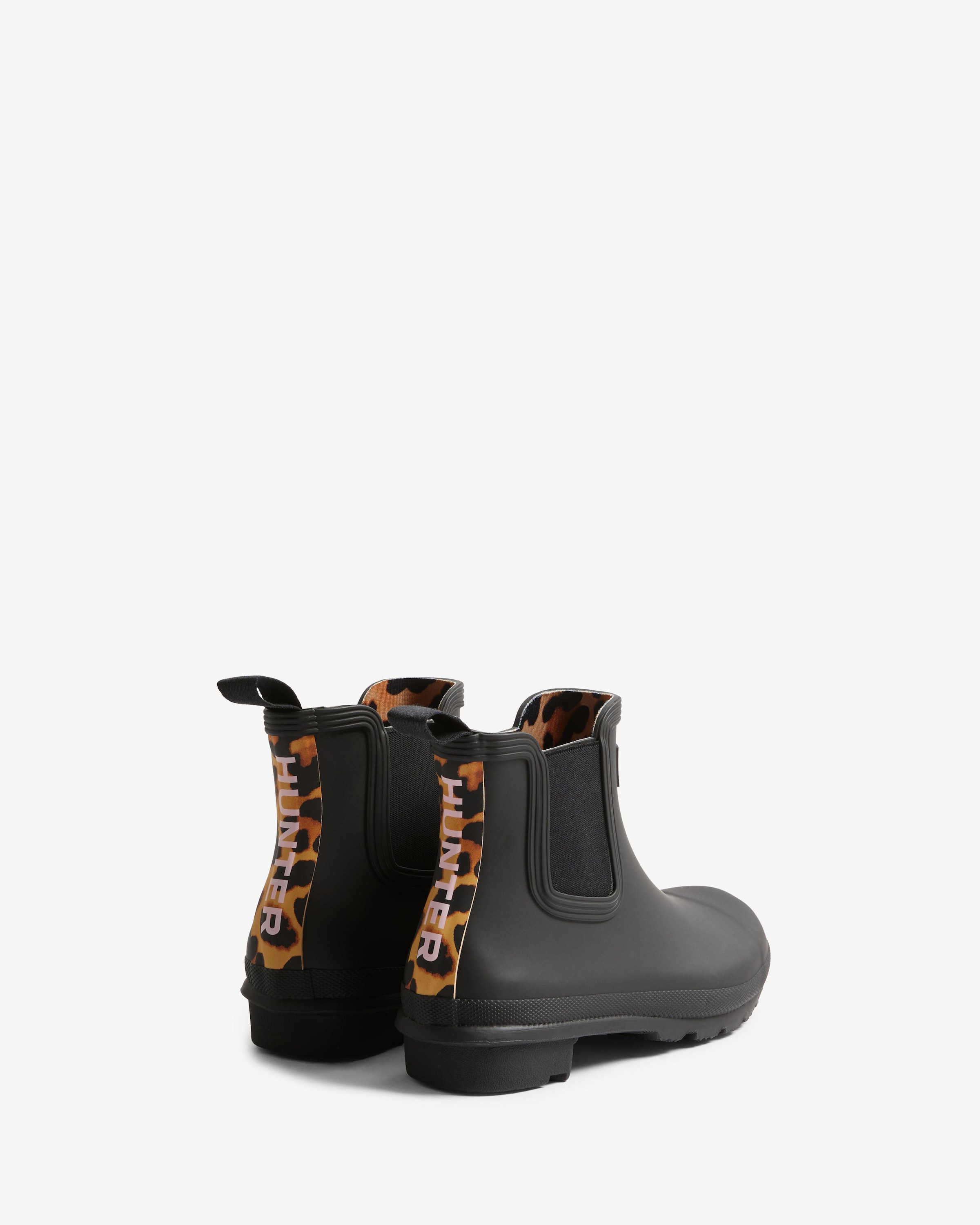 Image of Hunter Gummistiefel "WOMENS ORIGINAL CHELSEA LEOPARD BACKSTRA" wasserdicht