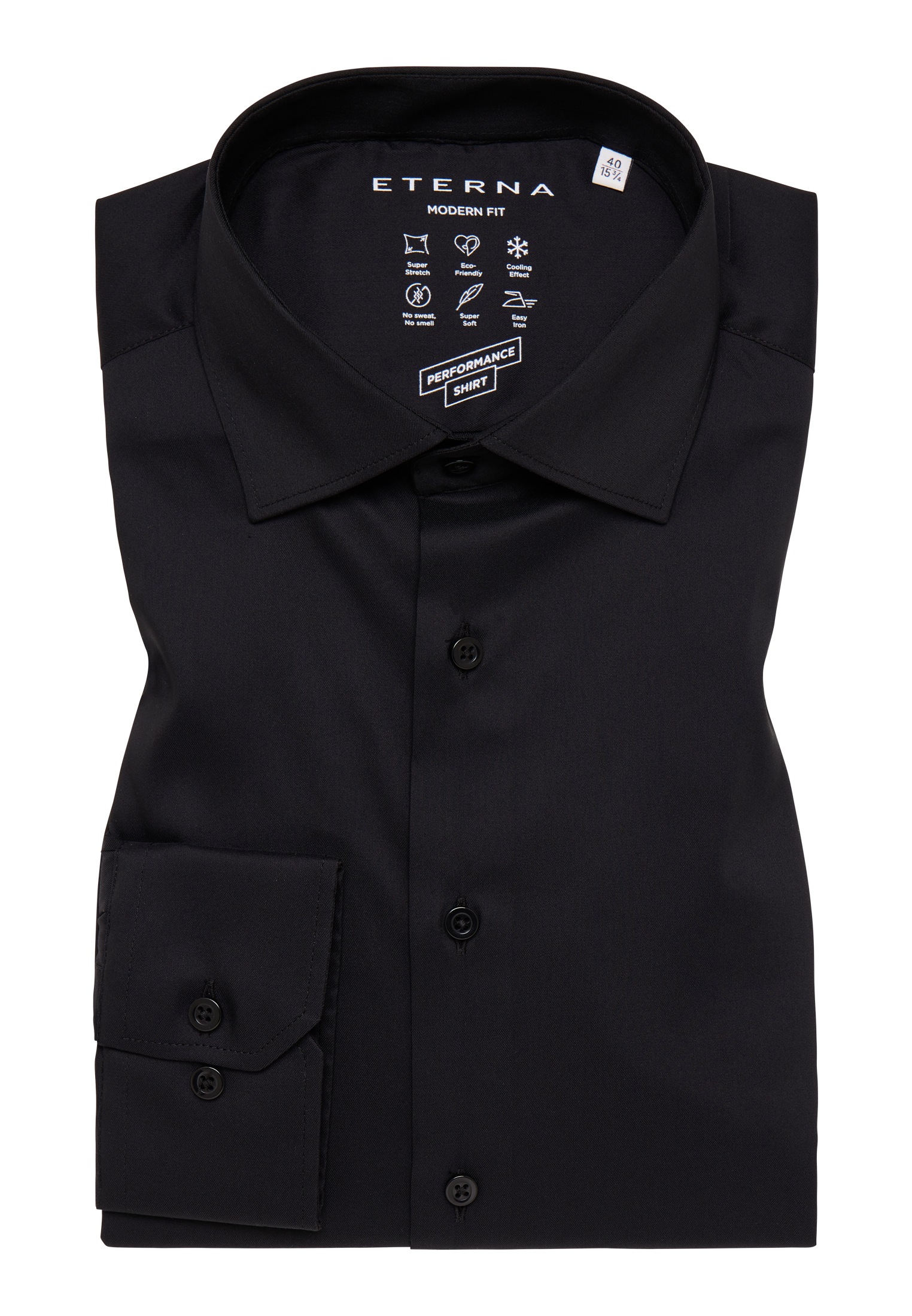 Eterna Langarmhemd »MODERN FIT«, EASY IRON (bügelleicht)