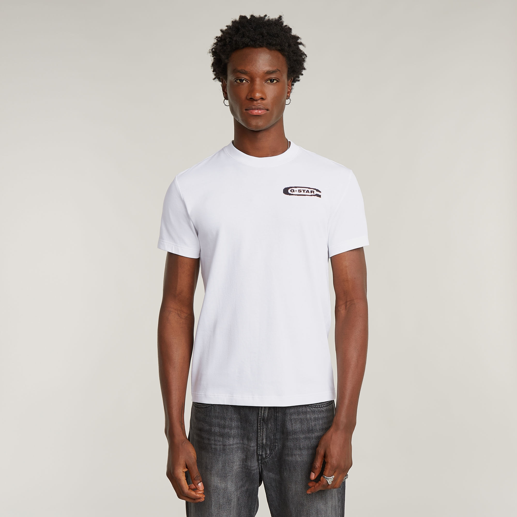 Image of G-STAR T-Shirt "Back gr Arch" mit Print auf der Rückseite