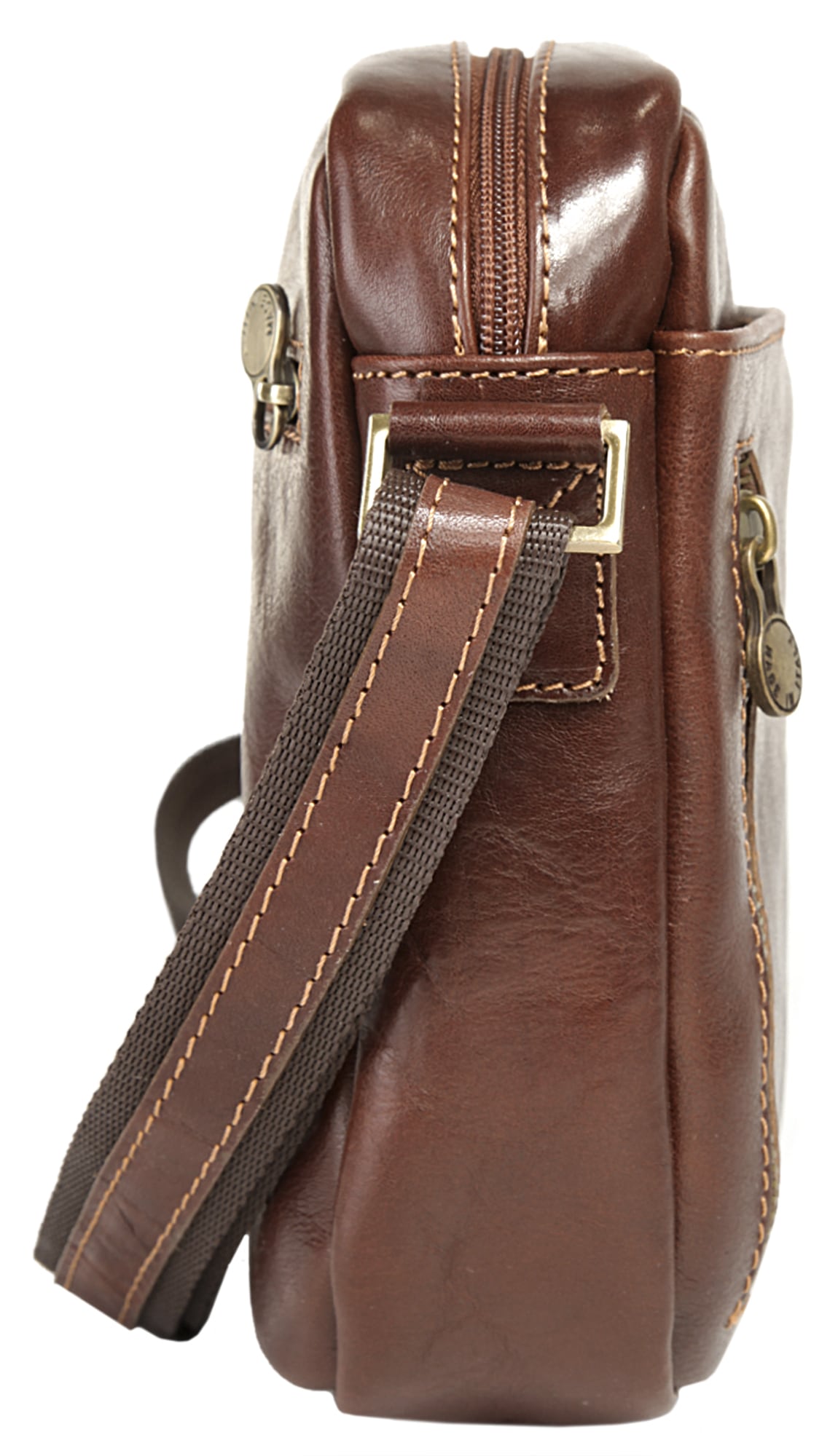 Piké Umhängetasche echt Leder, Made in Italy