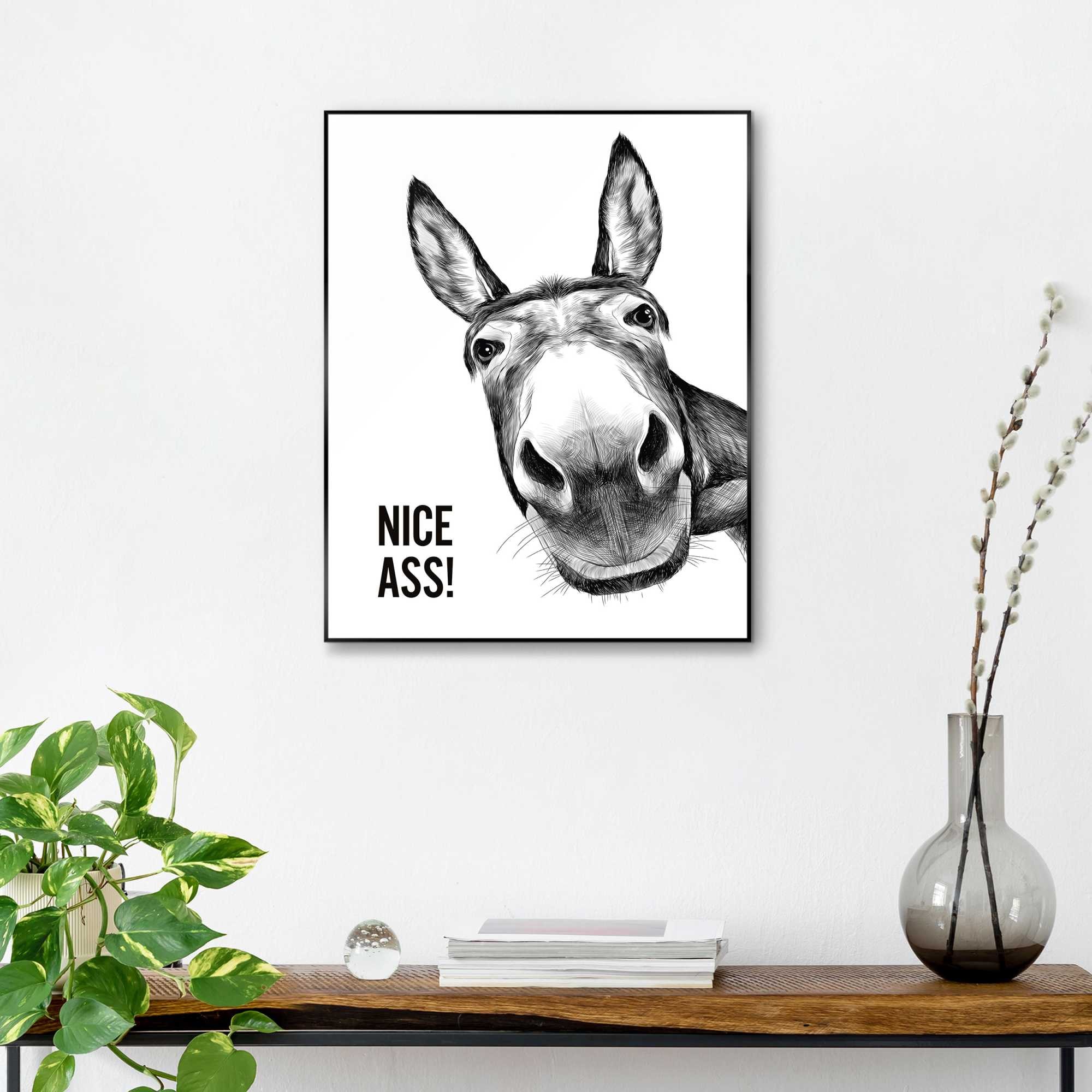 Image of Reinders Bild mit Rahmen "Nice Ass"